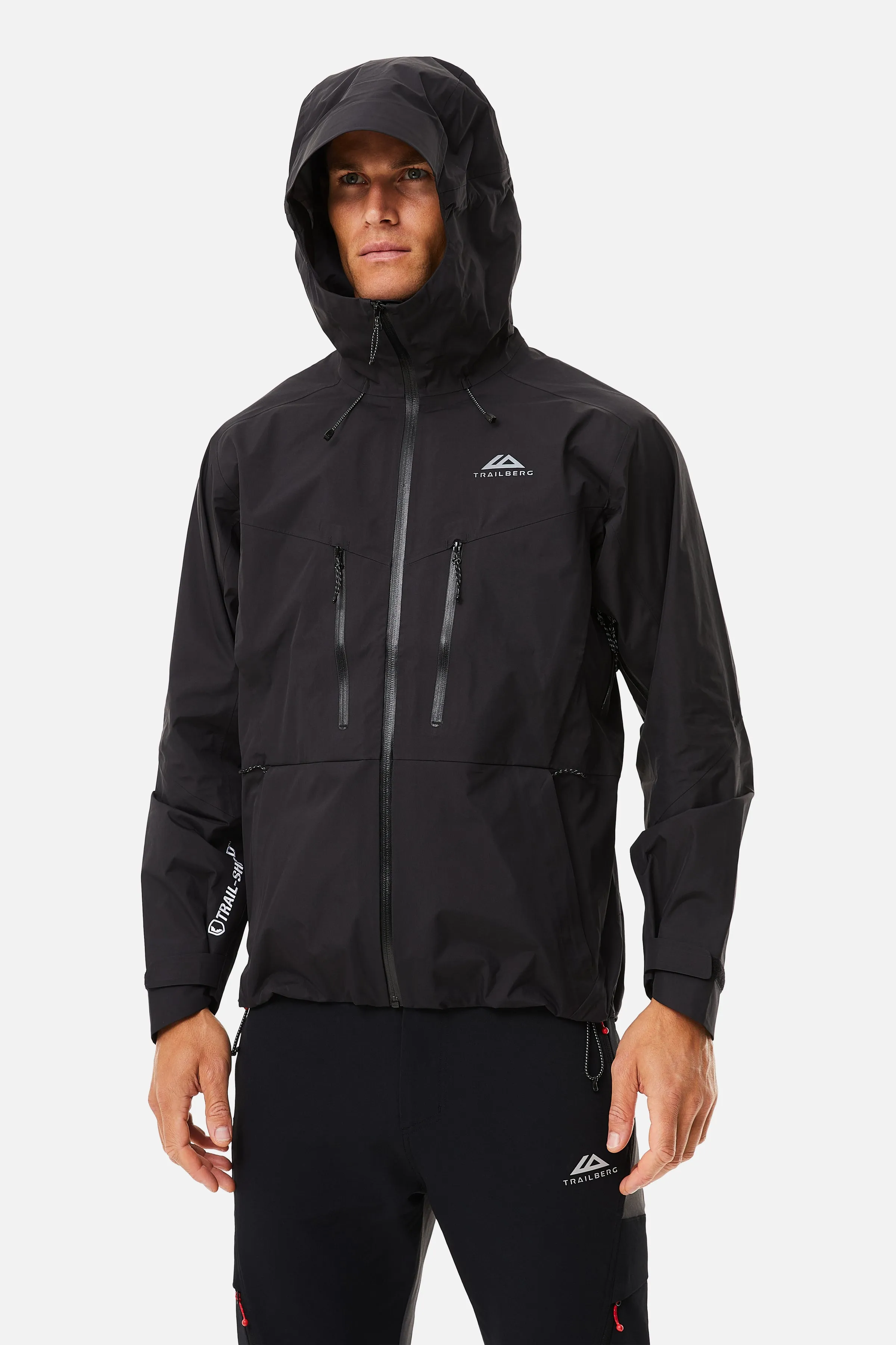 Conquer Waterproof Shell Jacket - Black sold by Trailberg product image thumbnail 4
