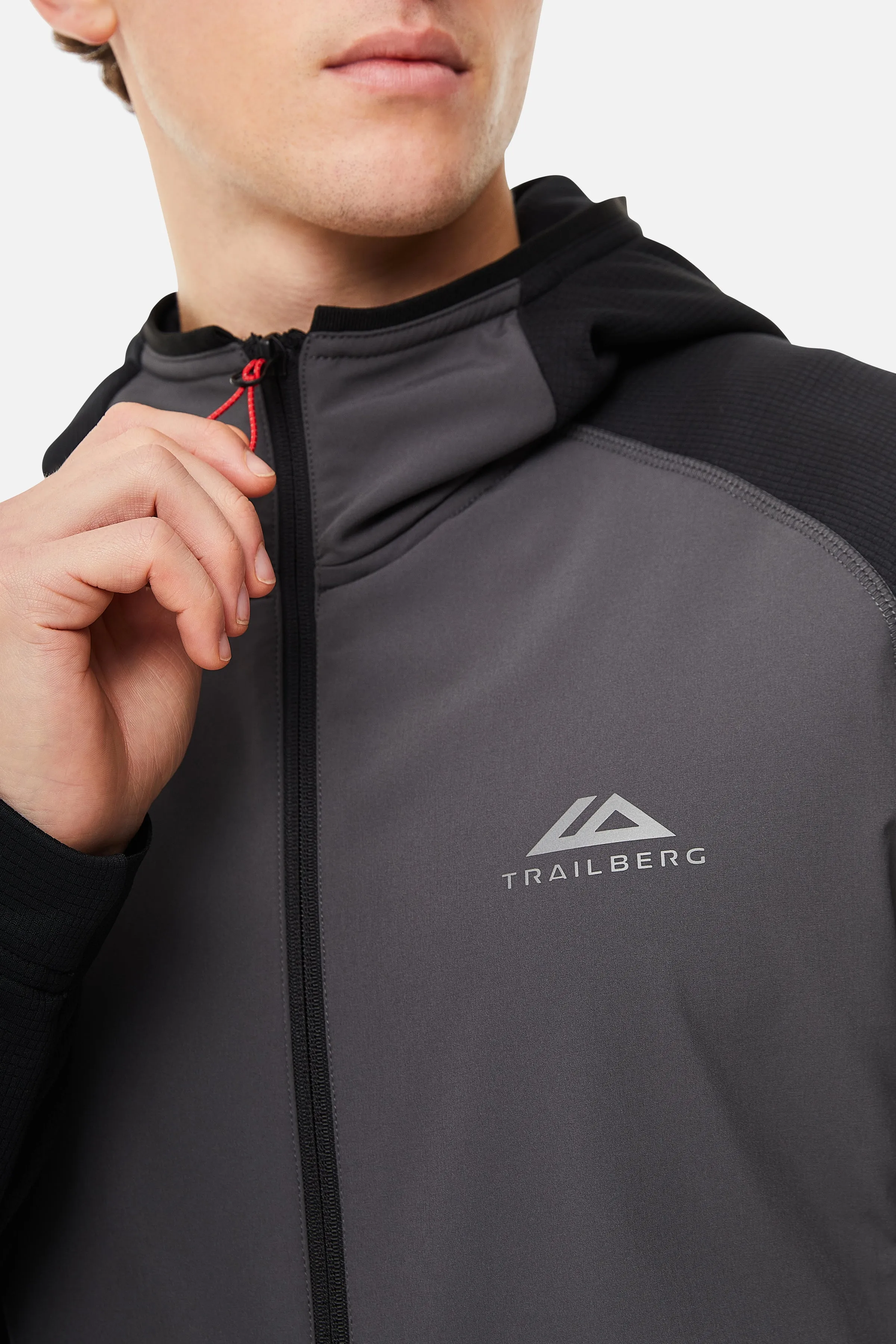 Glacier Fleece Hood - Black/Grey sold by Trailberg product image thumbnail 3