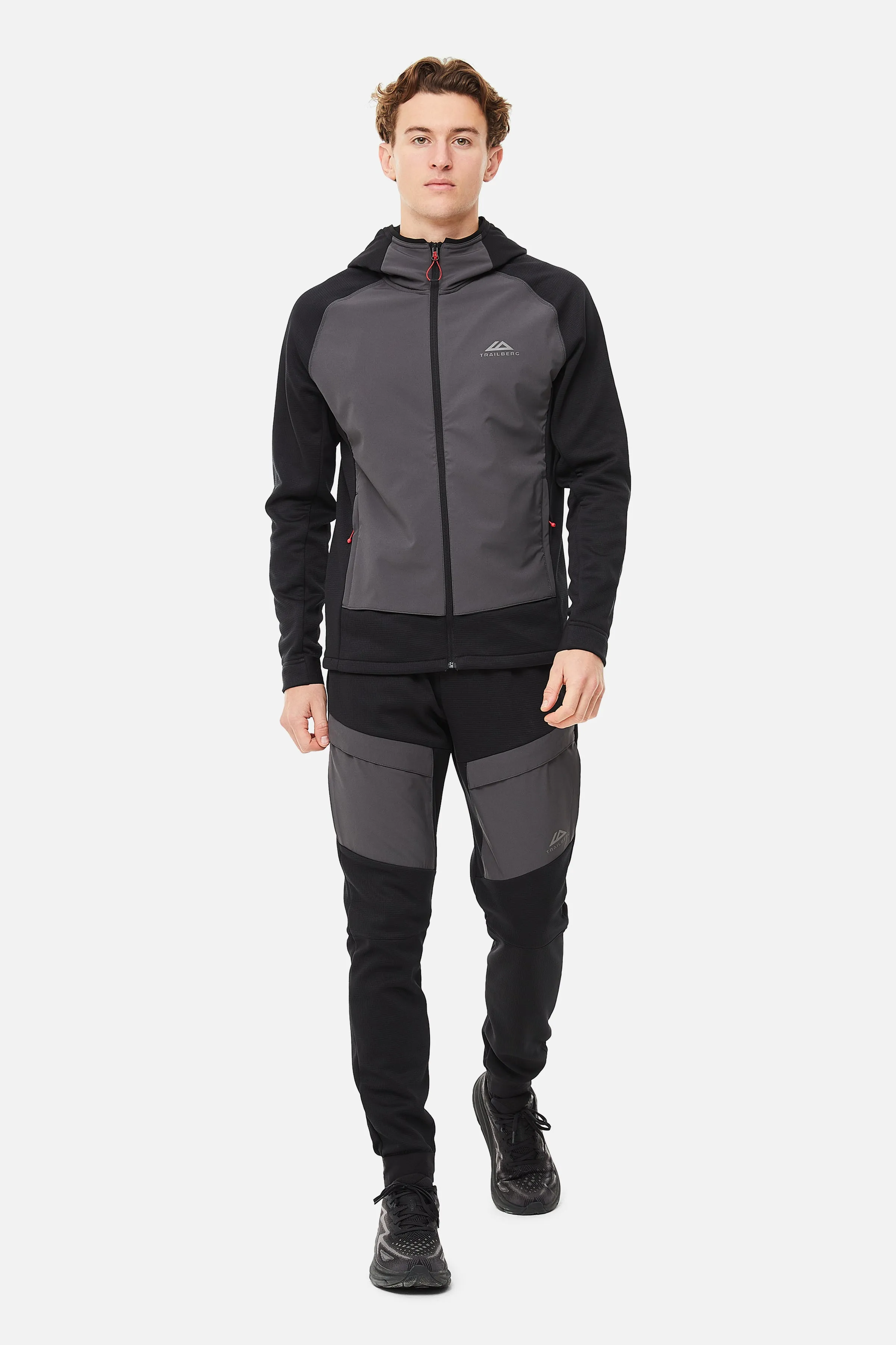 Glacier Fleece Hood - Black/Grey sold by Trailberg product image thumbnail 2