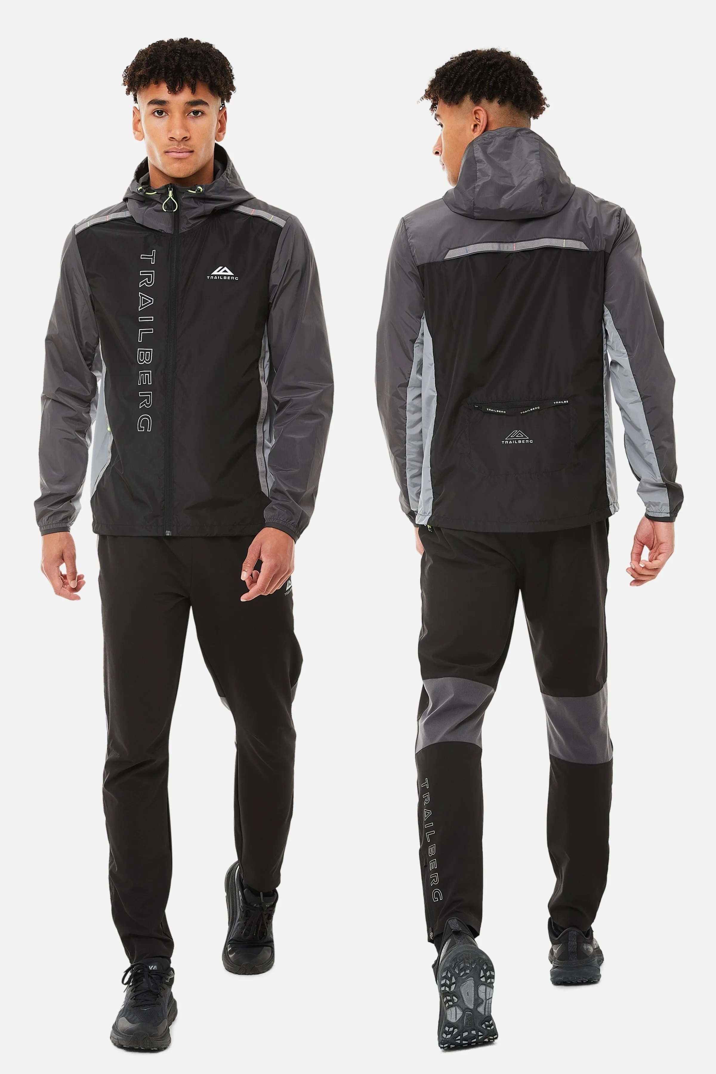 AW24 Triathlon Tracksuit - Black/Grey sold by Trailberg