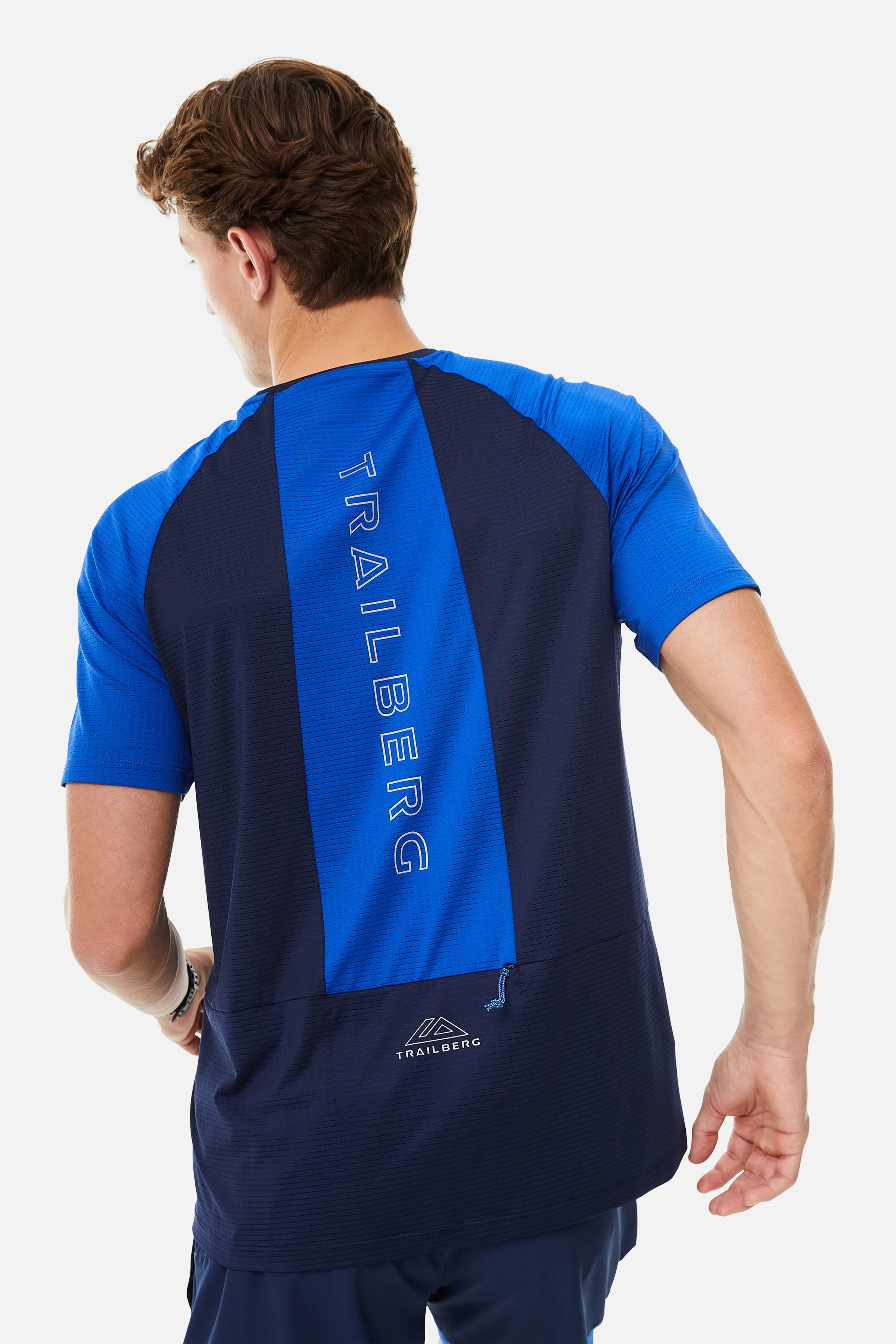 Rapid Dash Tee - Navy/Cobalt sold by Trailberg product image thumbnail 2