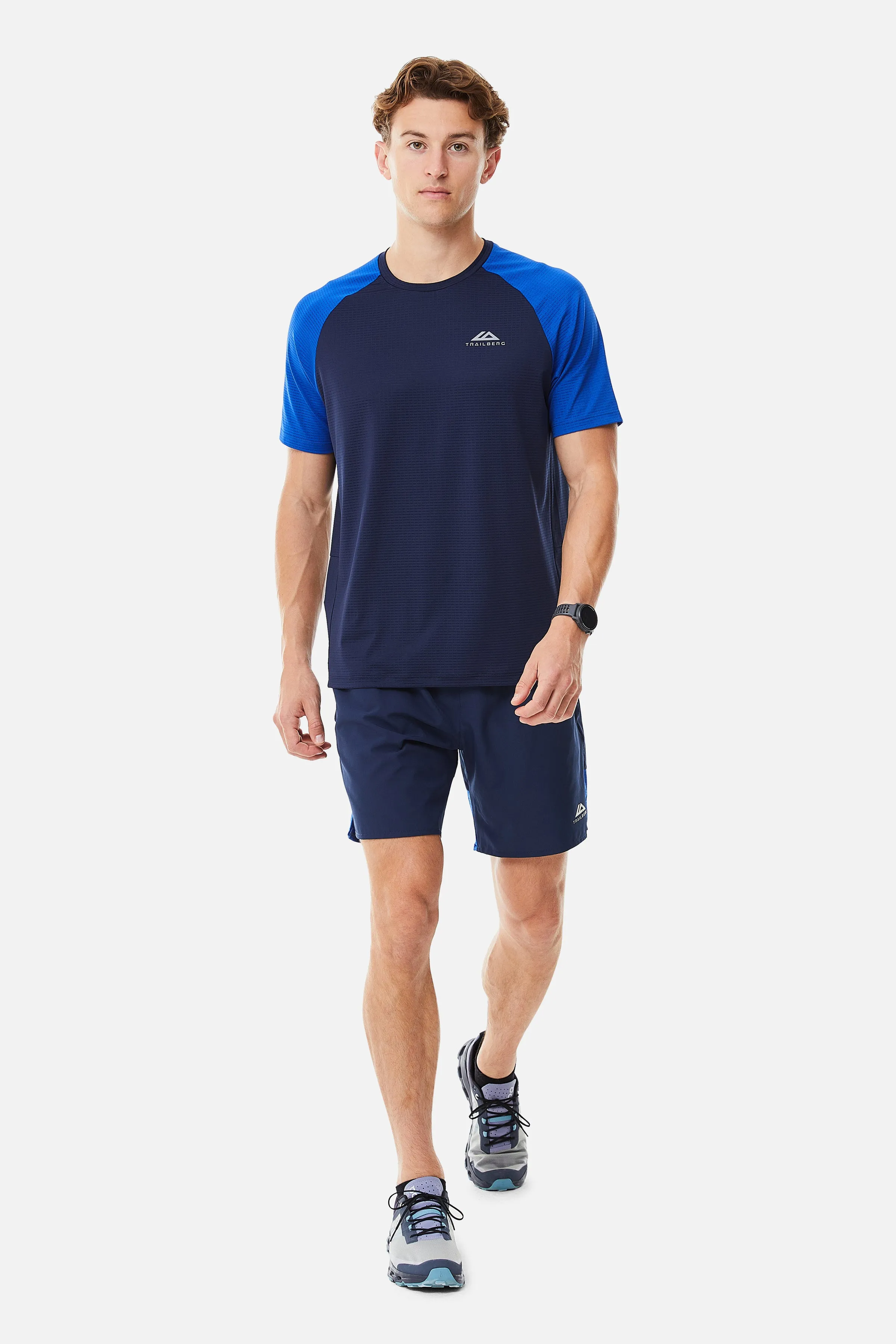 Rapid Dash Tee - Navy/Cobalt sold by Trailberg product image thumbnail 3