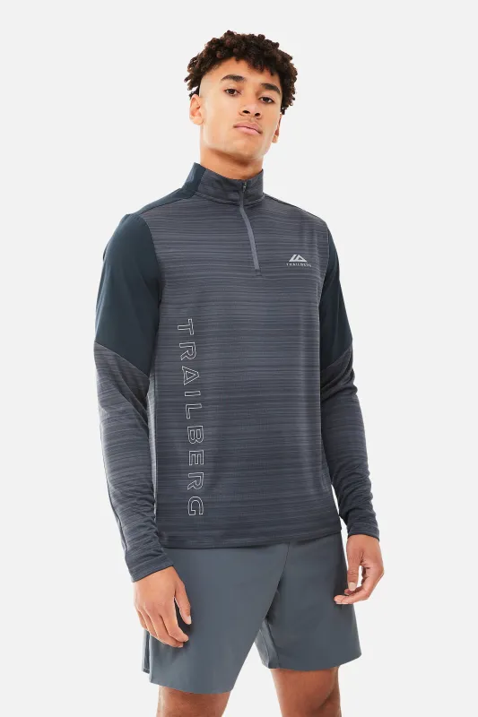 AW24 Triathlon Quarter Zip - Ombre Blue sold by Trailberg