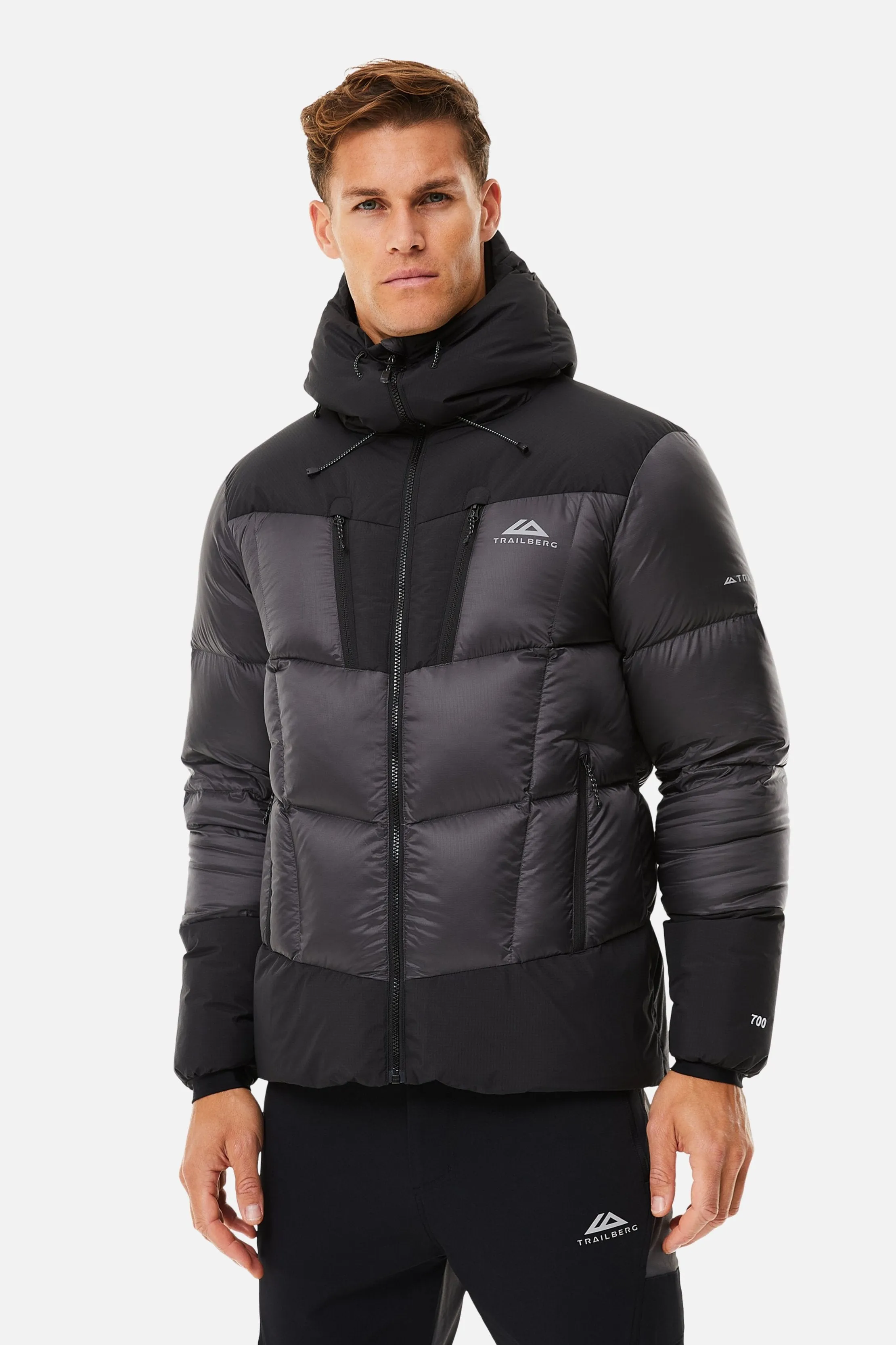 Eiger Puffer 700FP - Black/Grey sold by Trailberg