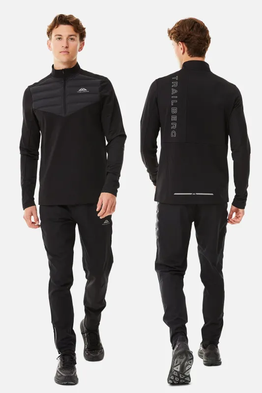 Rhine Hybrid 1/4 Zip Pant Set - Black sold by Trailberg