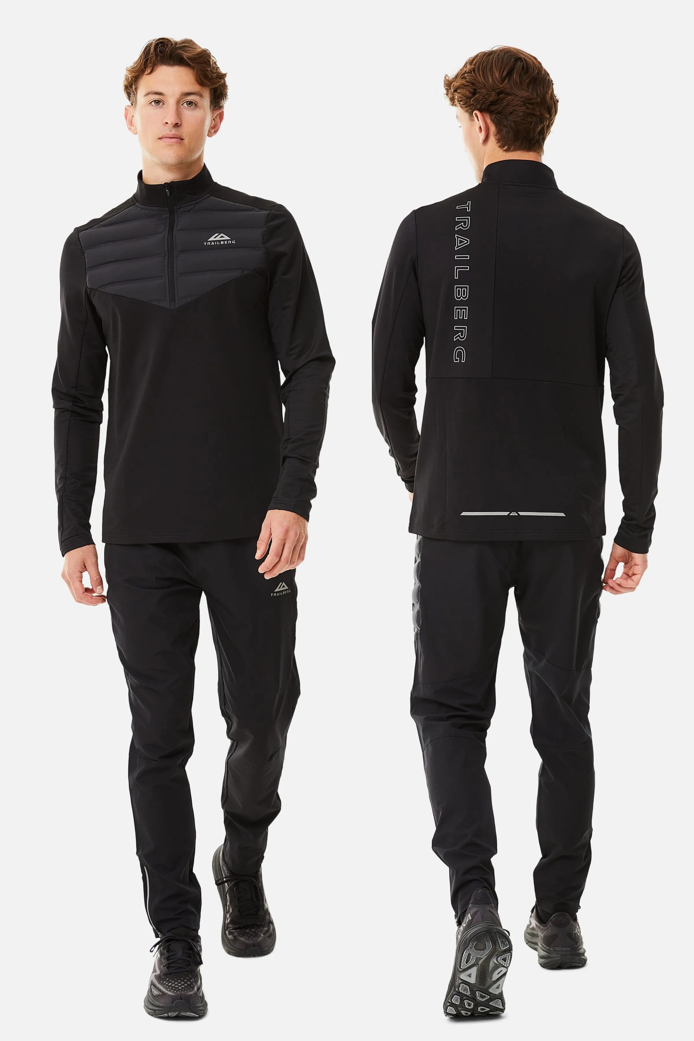 Rhine Hybrid 1/4 Zip Pant Set - Black sold by Trailberg