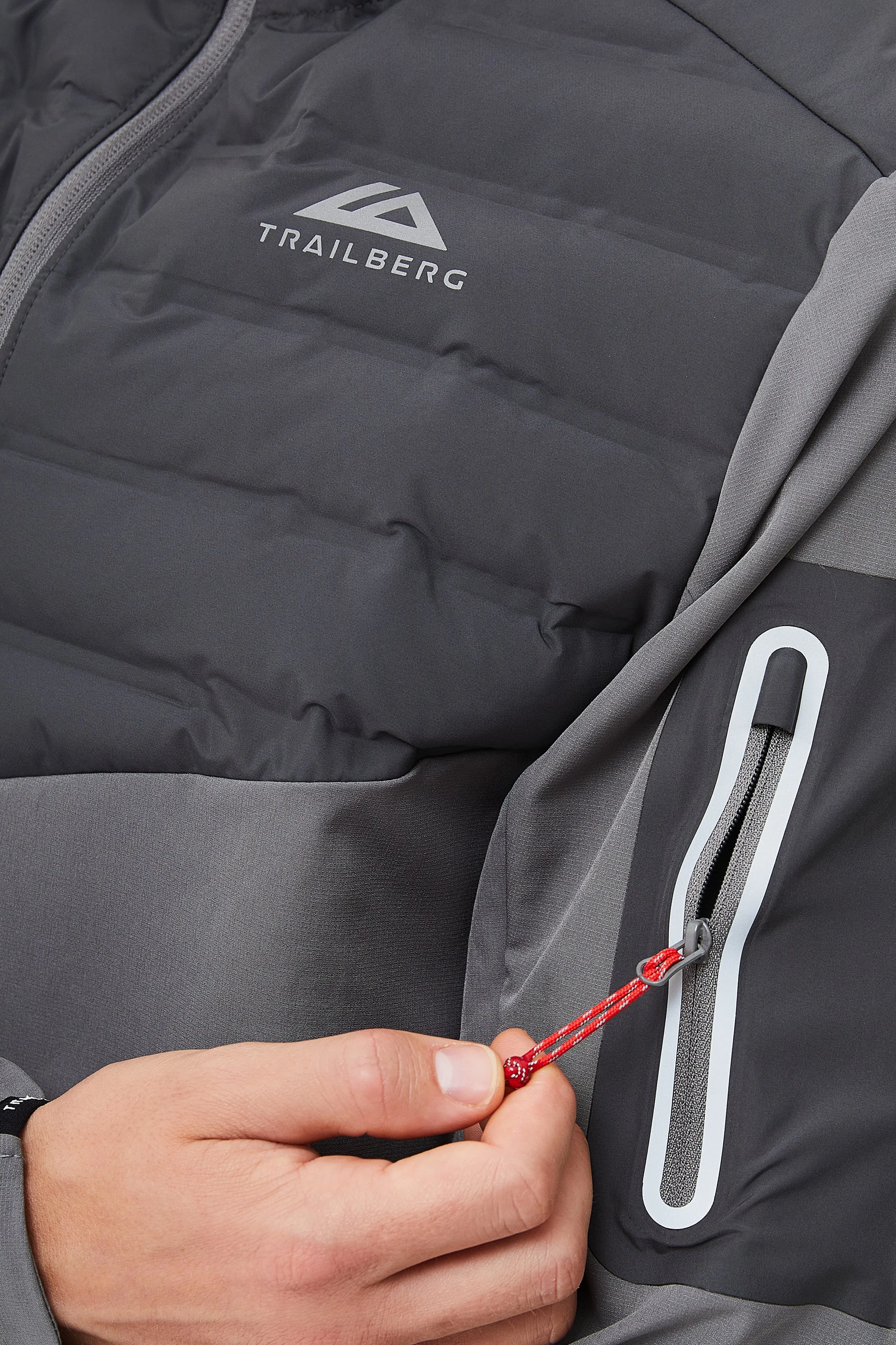 Rhine Hybrid Jacket - Grey/Dark Grey sold by Trailberg product image thumbnail 5