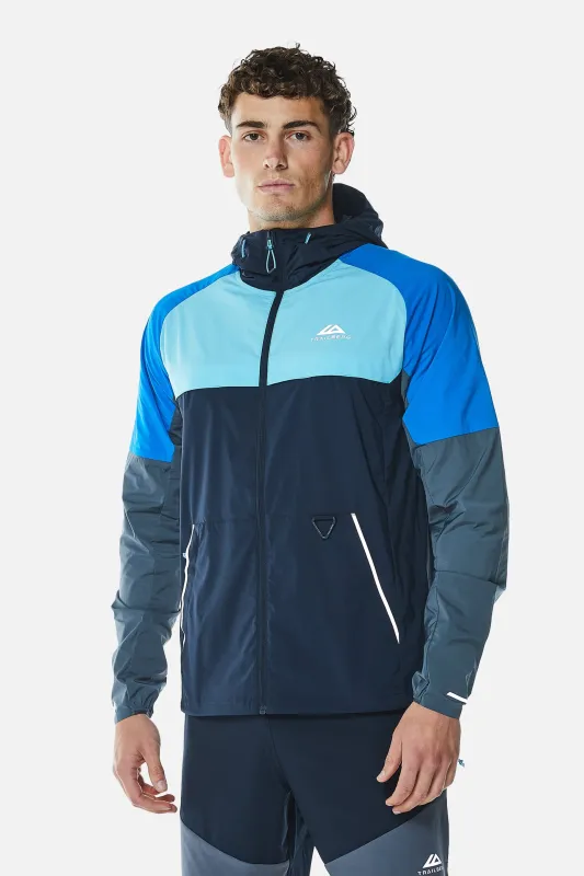 Surge Windbreaker - Deep Ocean/Electric Azure/Lagoon Blue/Storm Grey sold by Trailberg