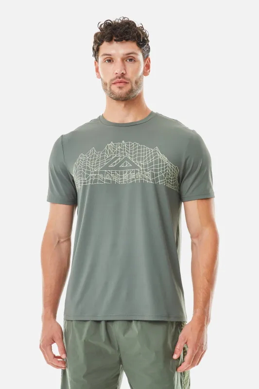 Vantage Tee - Dark Fern/Pale Citrus sold by Trailberg