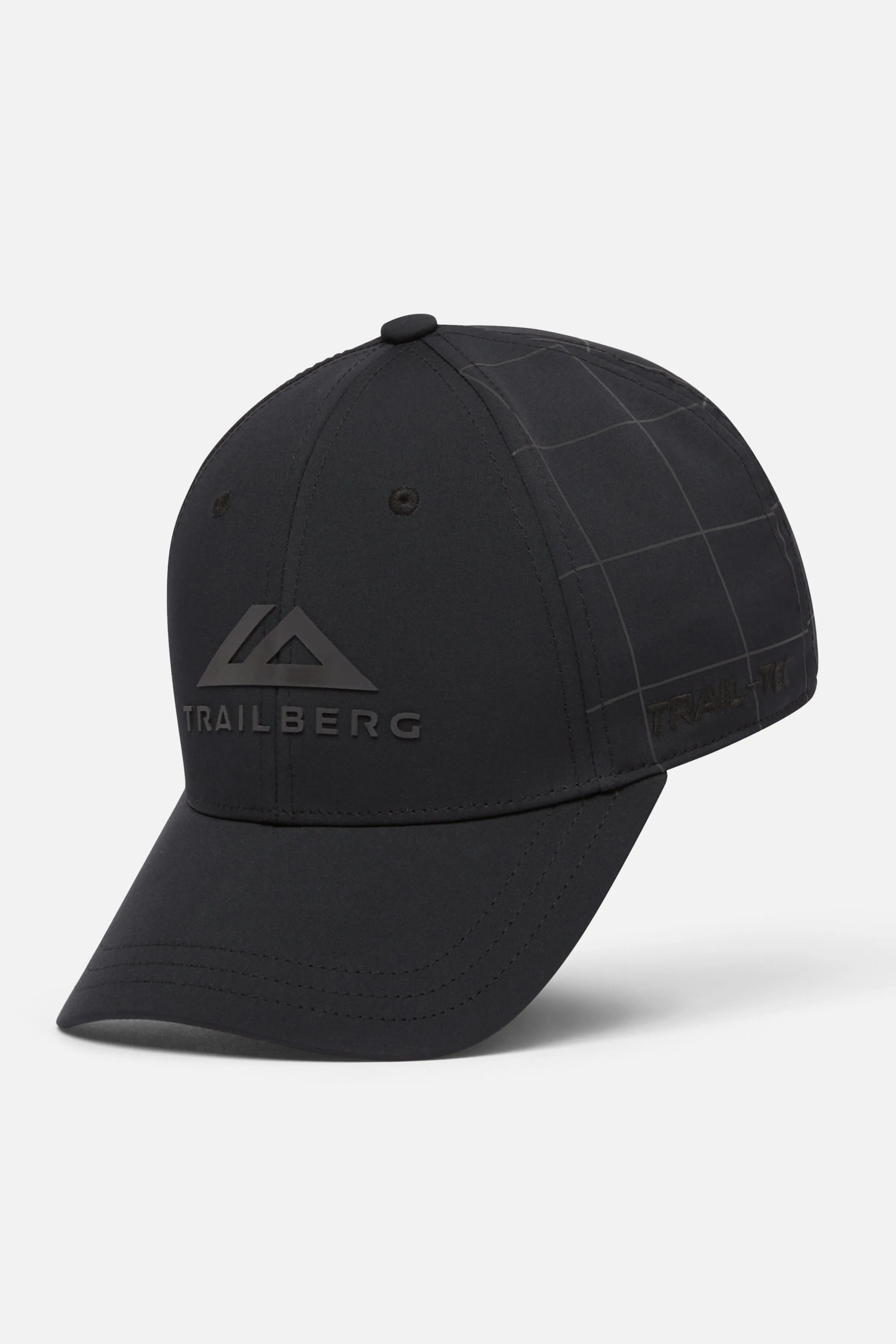 Reflective Grid 6 Panel Cap - Black sold by Trailberg product image thumbnail 3