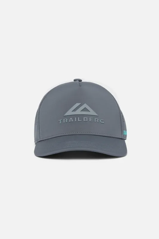 Pinnacle Trucker Cap - Storm Grey/Cloud Haze/Tropical Depths sold by Trailberg