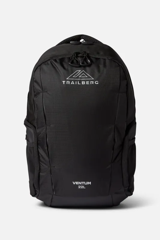 Ventum 22L Backpack - Black/Iron Grey sold by Trailberg