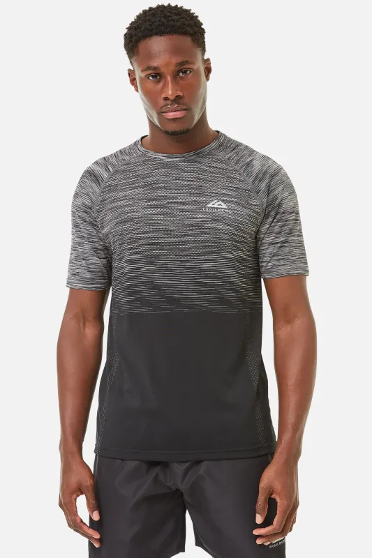 Summit Seamless Tee - Black/Grey sold by Trailberg