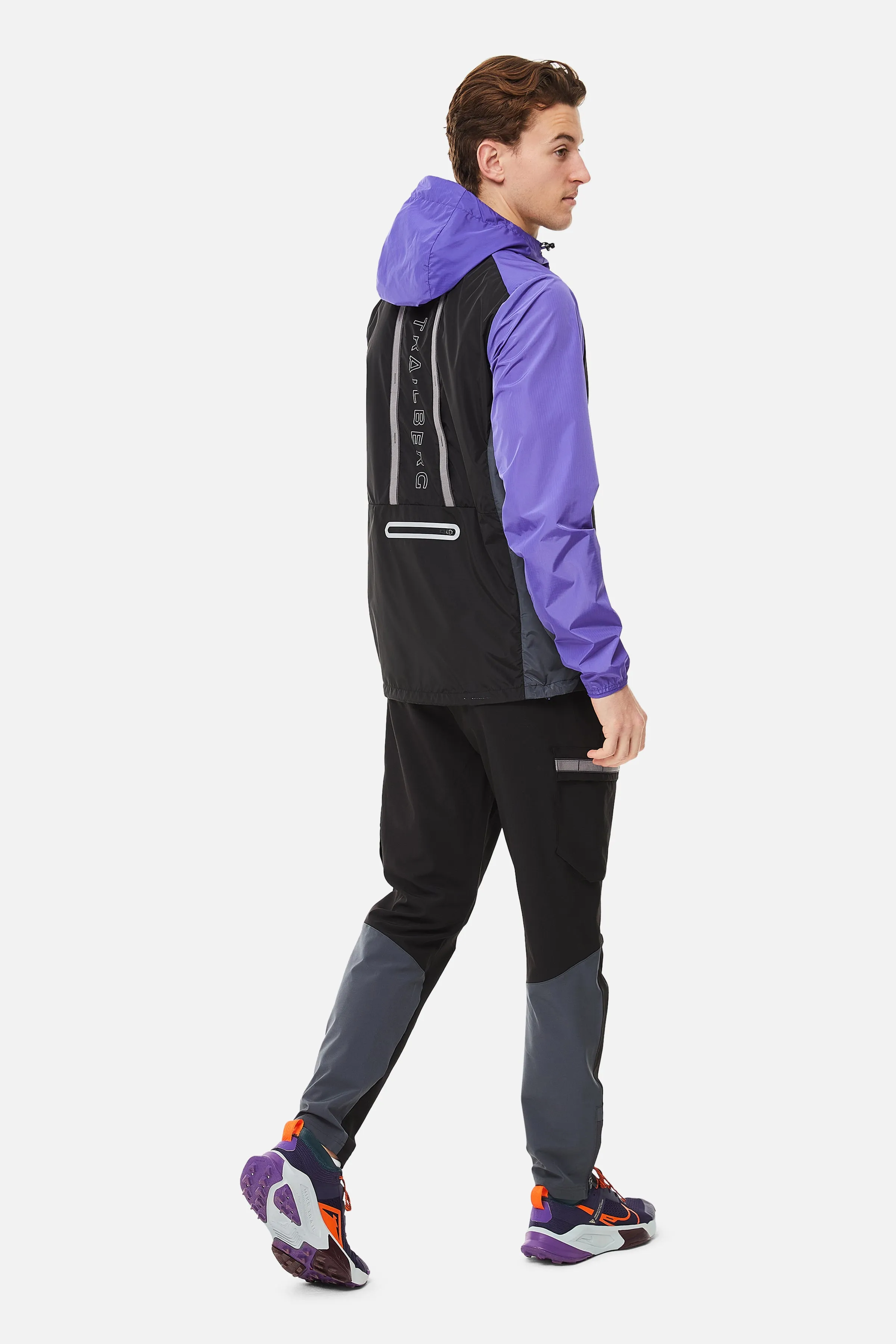 SS25 Triathlon Tracksuit - Black/Grey/Purple sold by Trailberg product image thumbnail 4