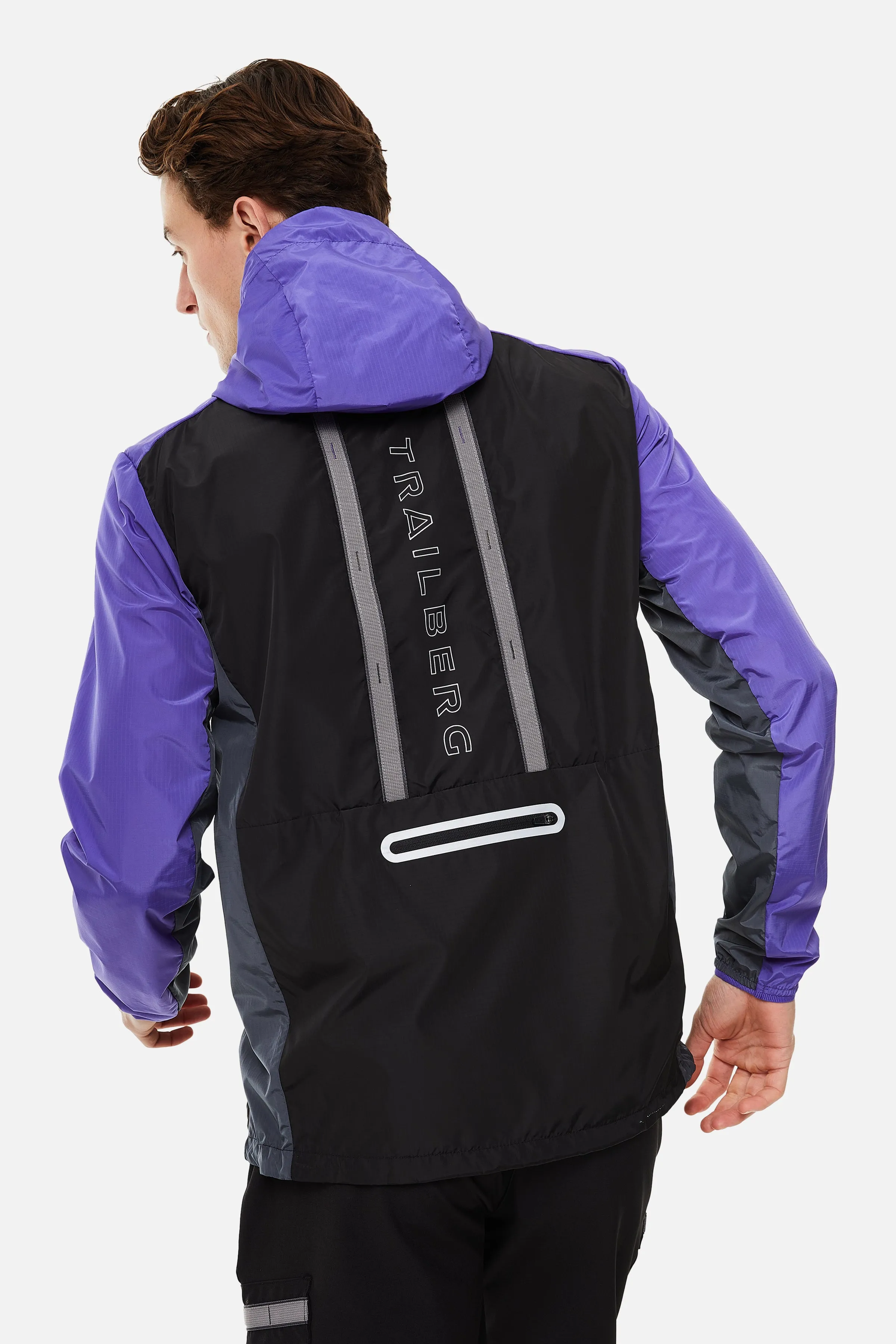 SS25 Triathlon Tracksuit - Black/Grey/Purple sold by Trailberg product image thumbnail 2