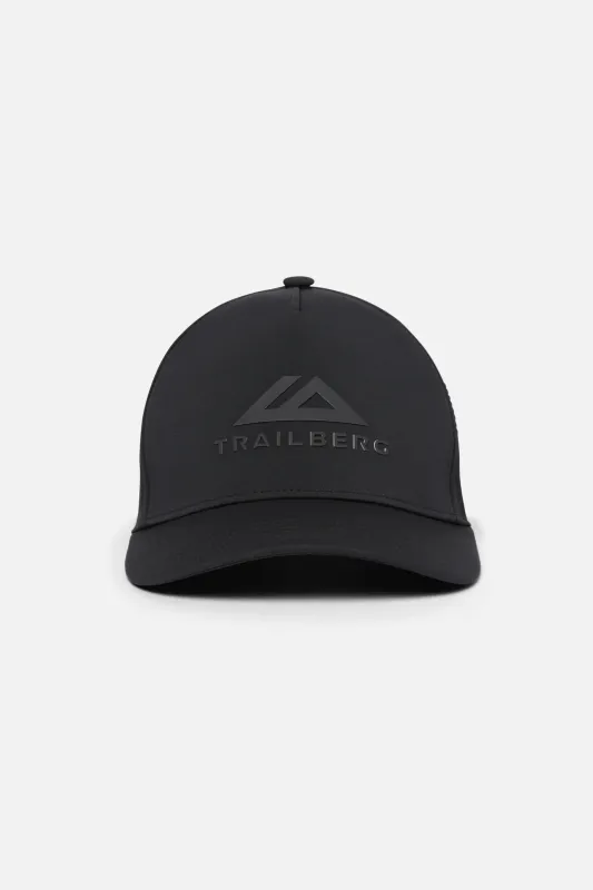 Pinnacle Trucker Cap - Black/Volcano Grey sold by Trailberg