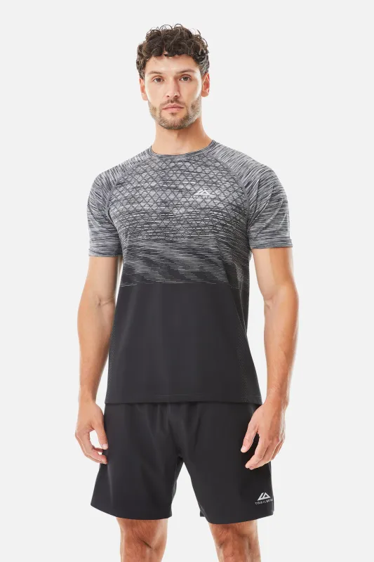 Stride Seamless Tee  - Moon Grey/Urban Smoke/Black/White sold by Trailberg