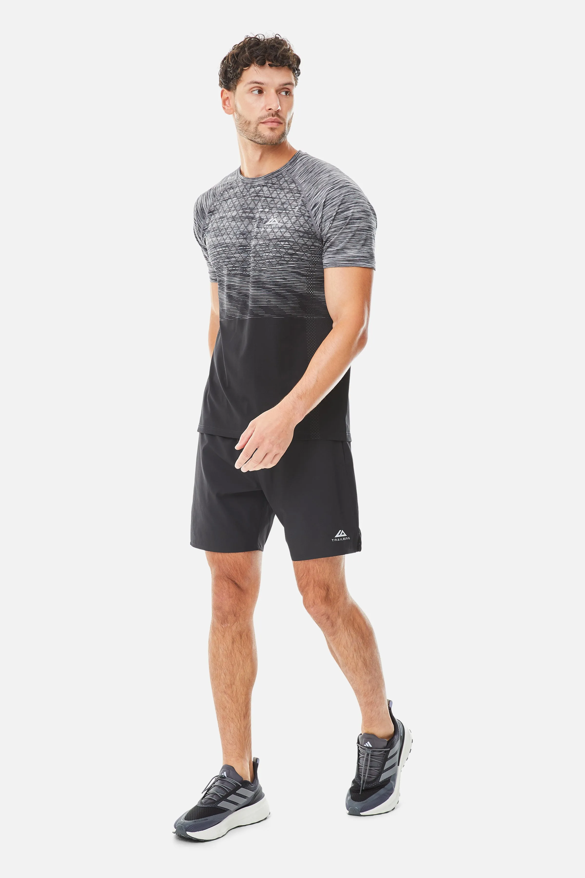 Stride Seamless Tee - Moon Grey/Urban Smoke/Black/White sold by Trailberg product image thumbnail 2