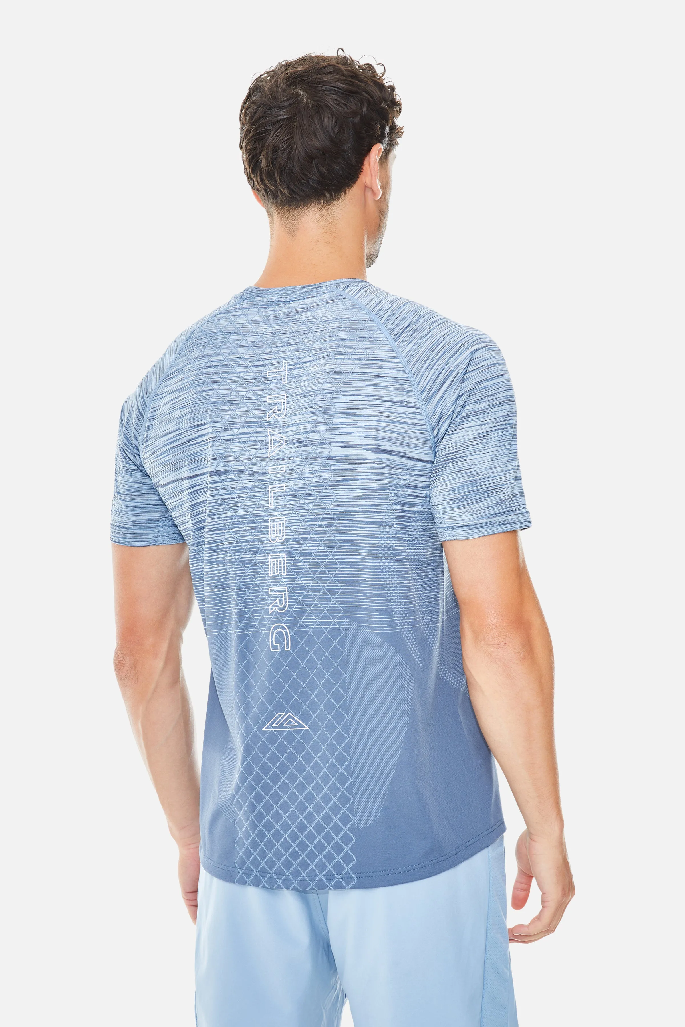Stride Seamless Tee - Breeze/Washed Indigo/Blue Frost/Eclipse Blue sold by Trailberg product image thumbnail 4