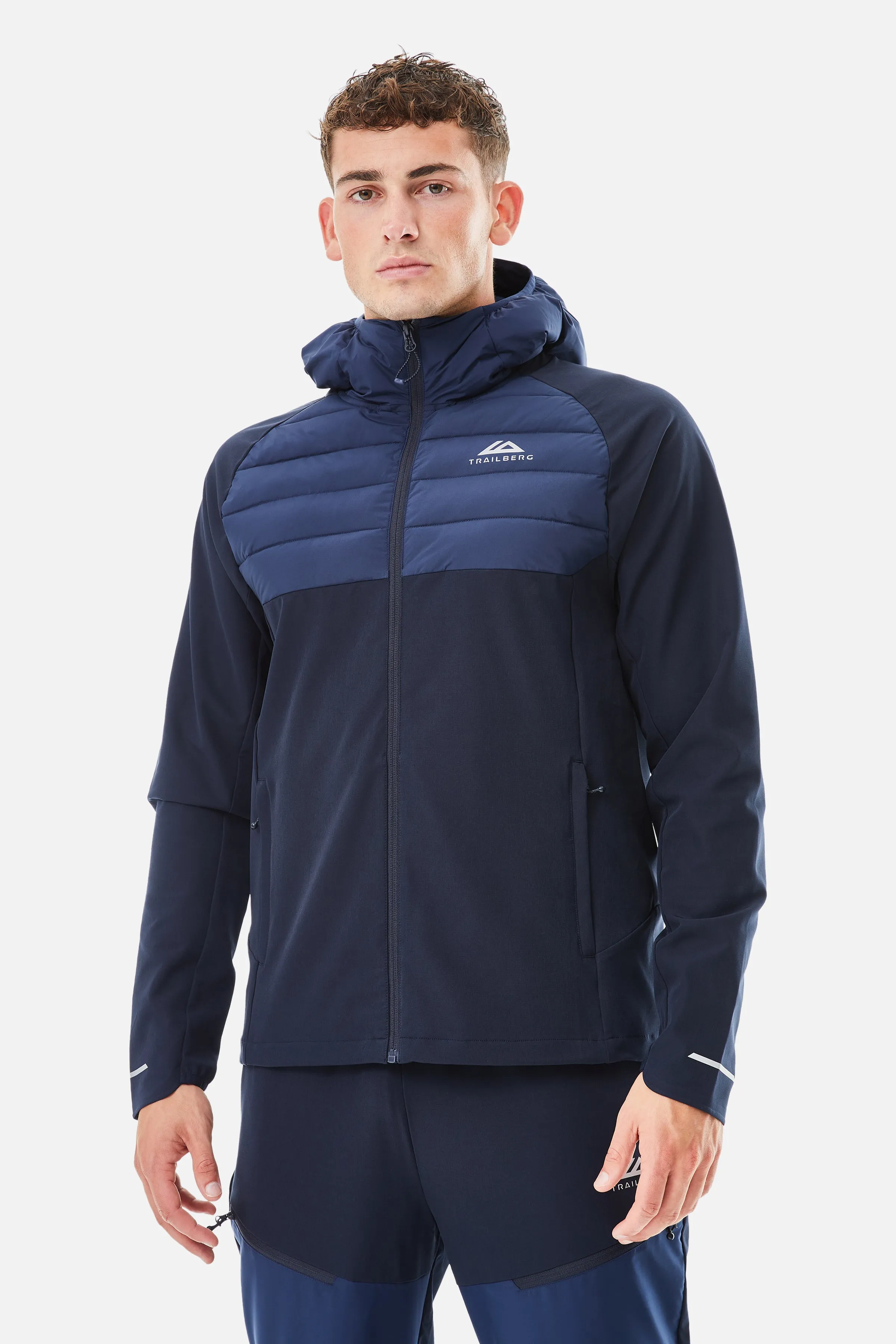 Rhine 2.0 Hybrid Jacket - Deep Ocean/Navy Blue sold by Trailberg