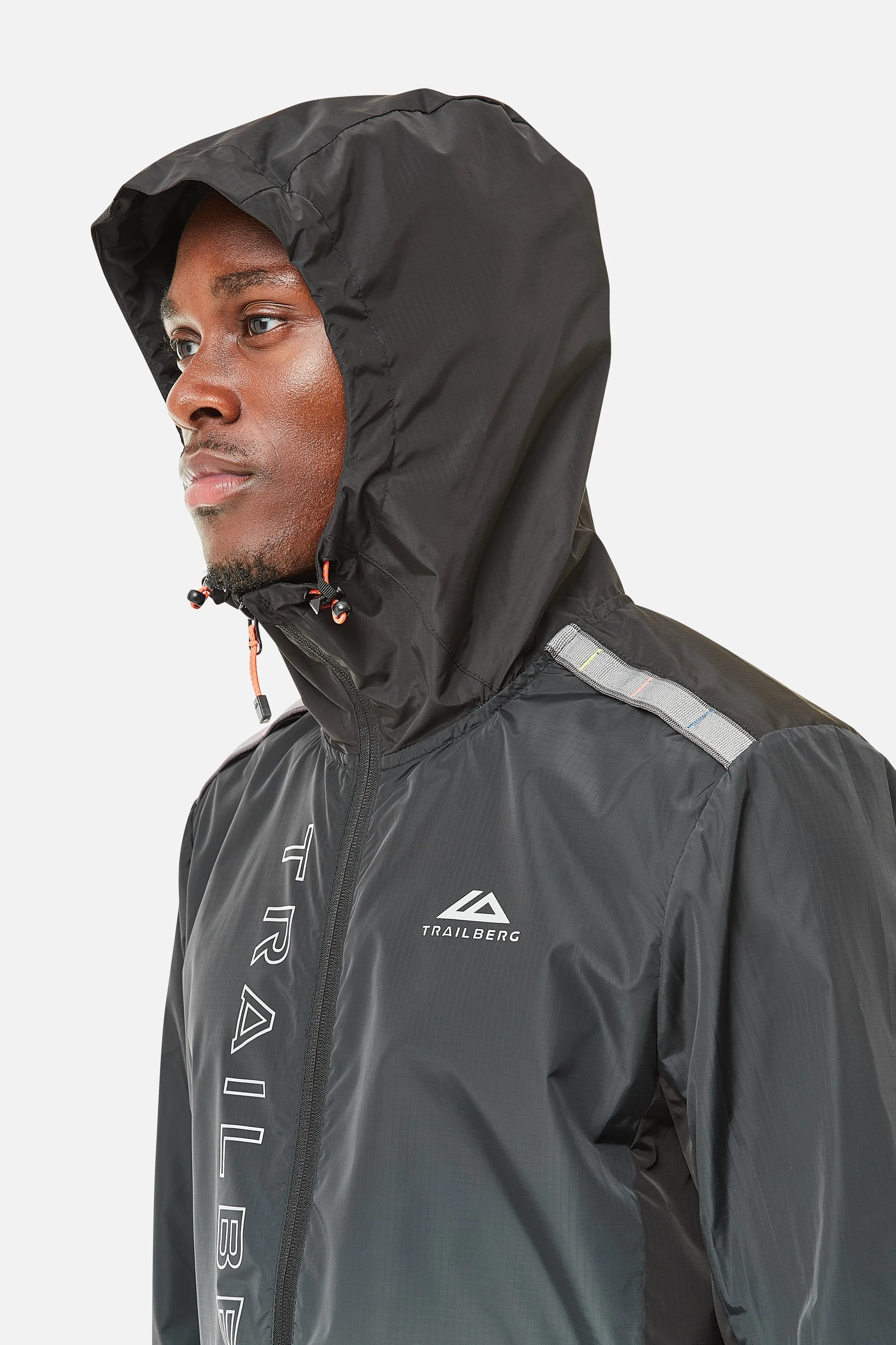 Gradient Windbreaker - Black/Grey sold by Trailberg product image thumbnail 4