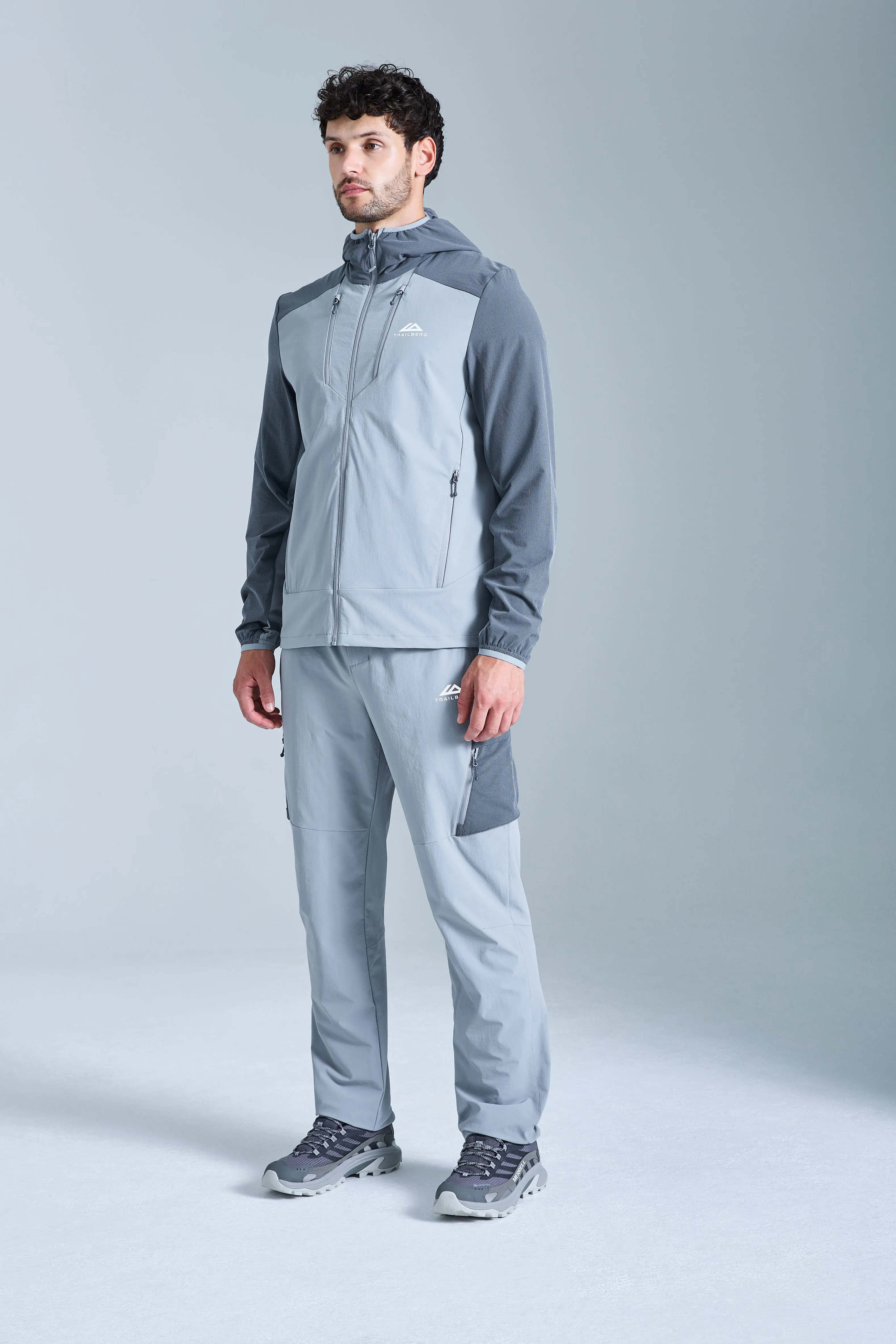Faltenjura 2.0 Tracksuit - Moon Grey/Iron Grey sold by Trailberg product image thumbnail 3