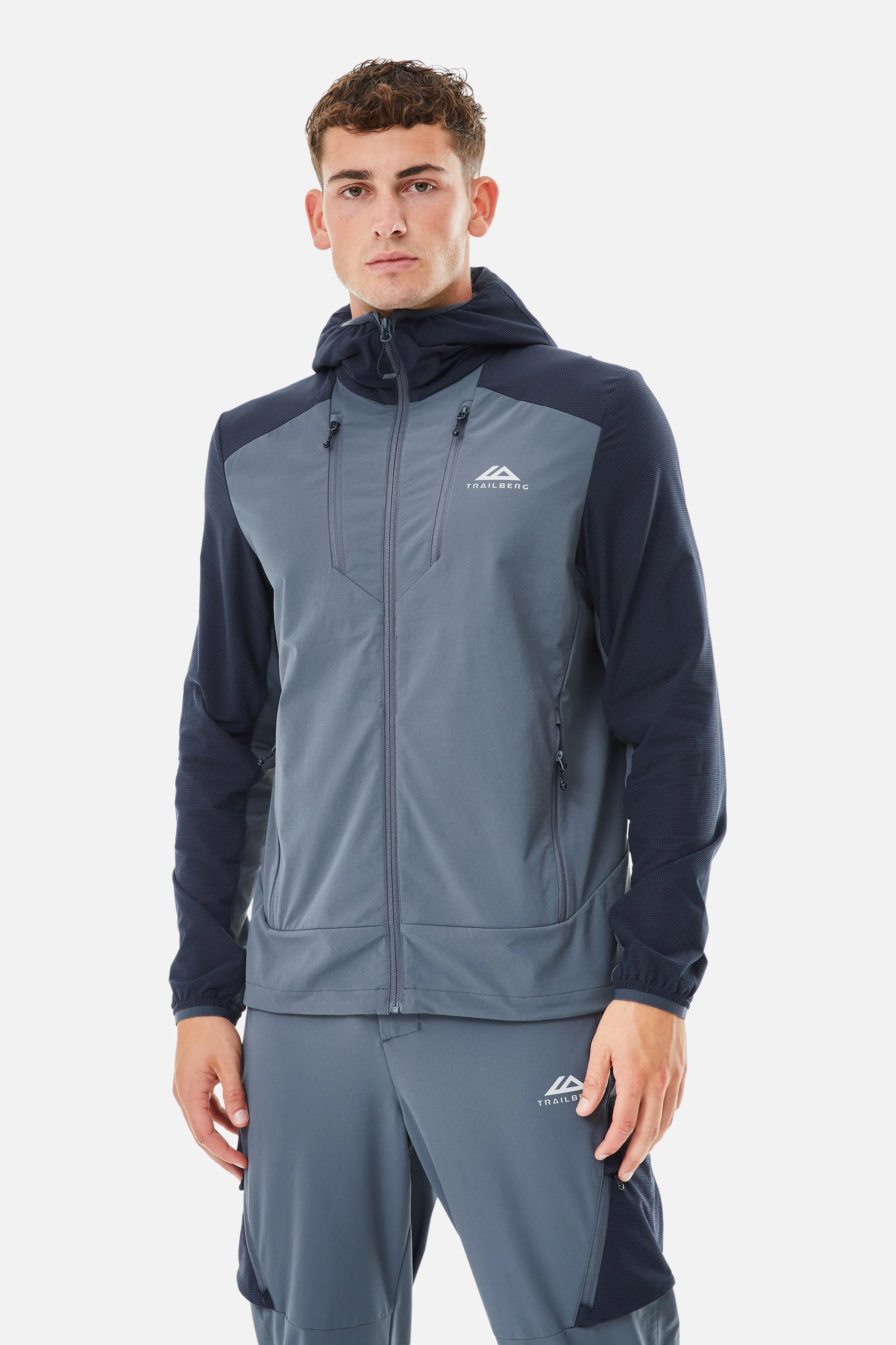 Faltenjura 2.0 Tracksuit - Storm Grey/Deep Ocean sold by Trailberg product image thumbnail 3