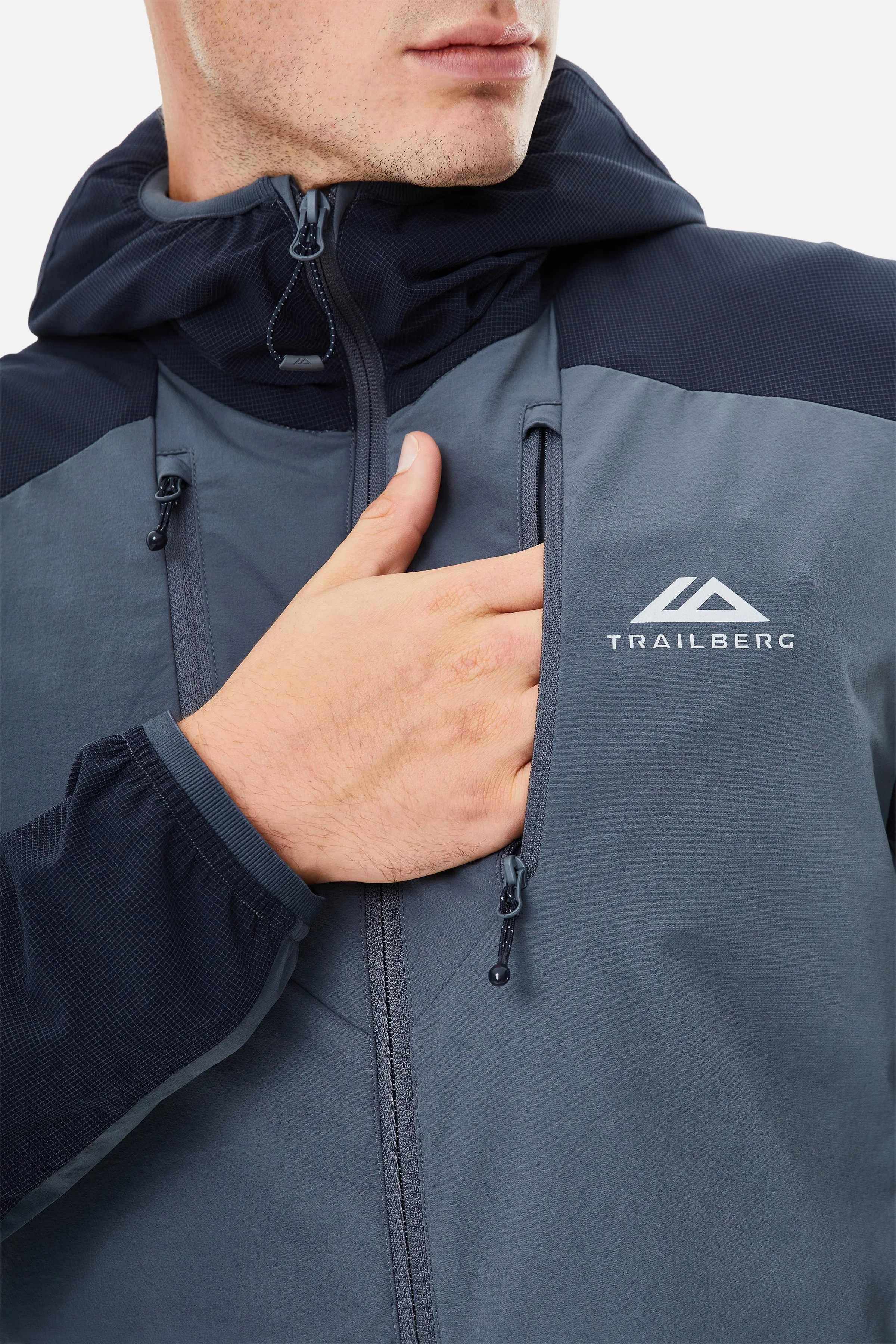 Faltenjura 2.0 Tracksuit - Storm Grey/Deep Ocean sold by Trailberg product image thumbnail 4