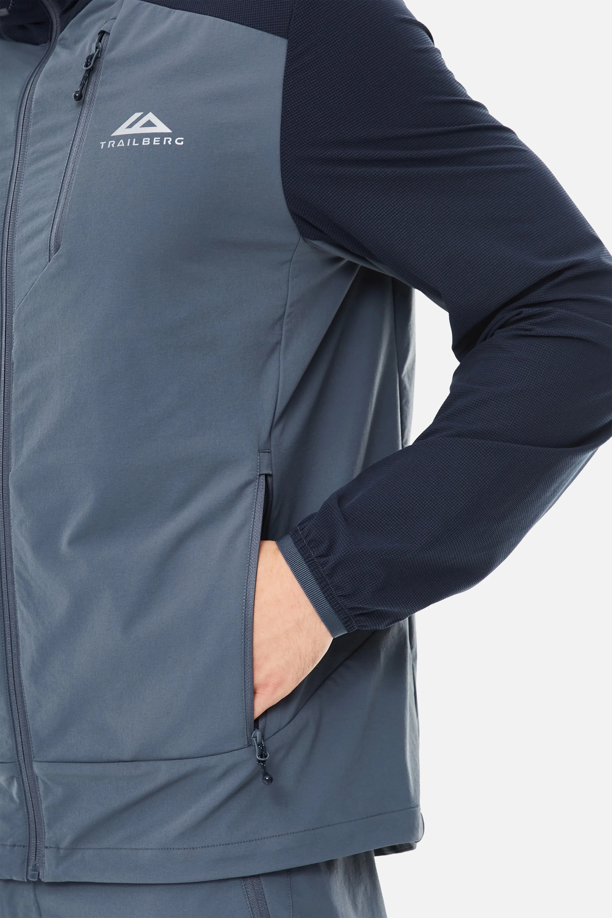 Faltenjura 2.0 Tracksuit - Storm Grey/Deep Ocean sold by Trailberg product image thumbnail 5