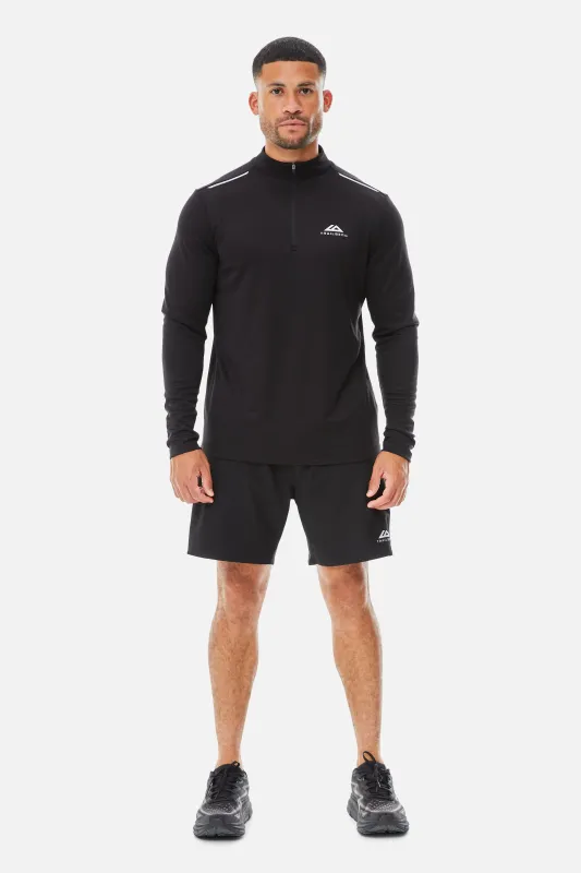 Focus Essentials 2.0 1/4 Zip Twinset - Black sold by Trailberg