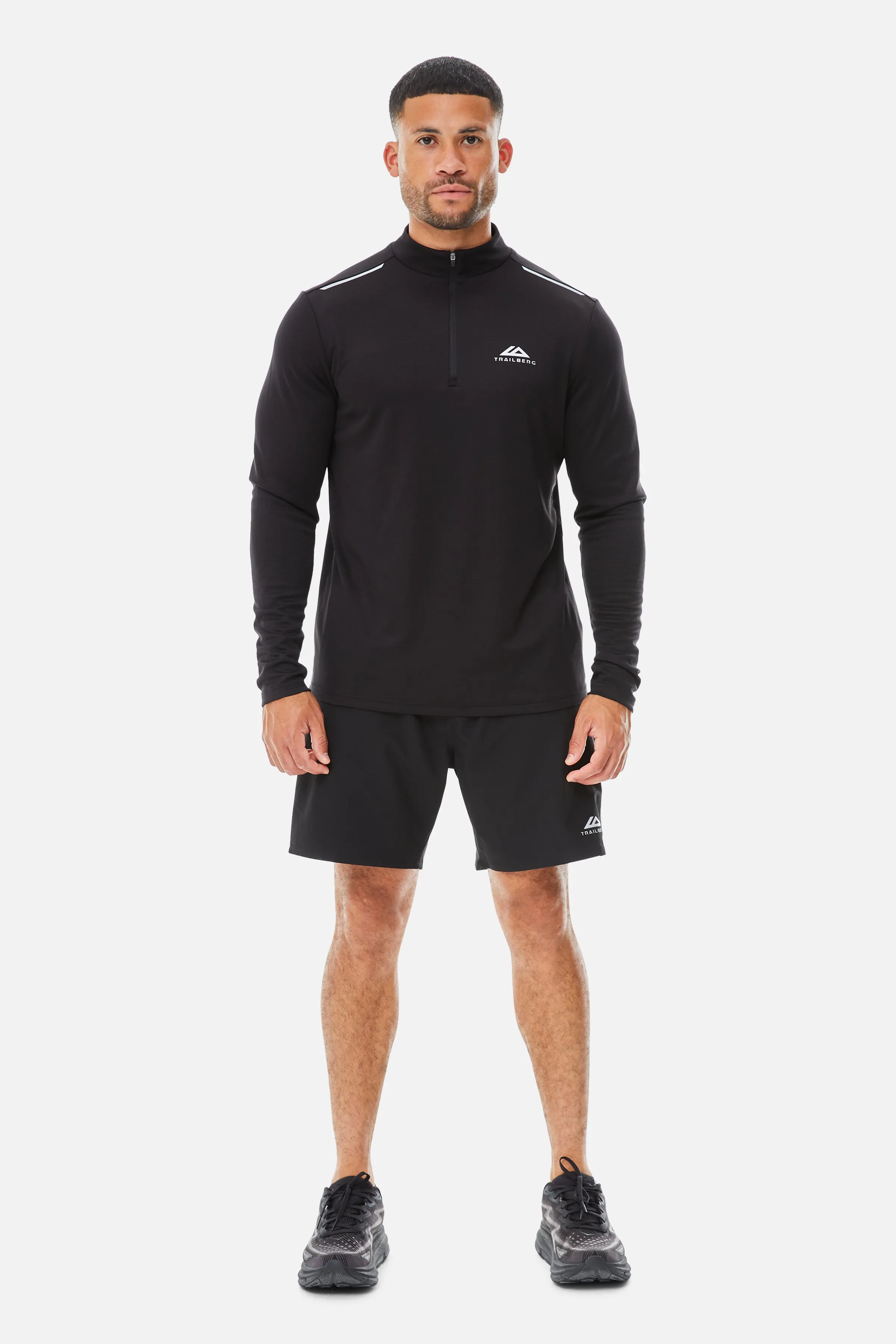 Focus Essentials 2.0 1/4 Zip Twinset - Black sold by Trailberg
