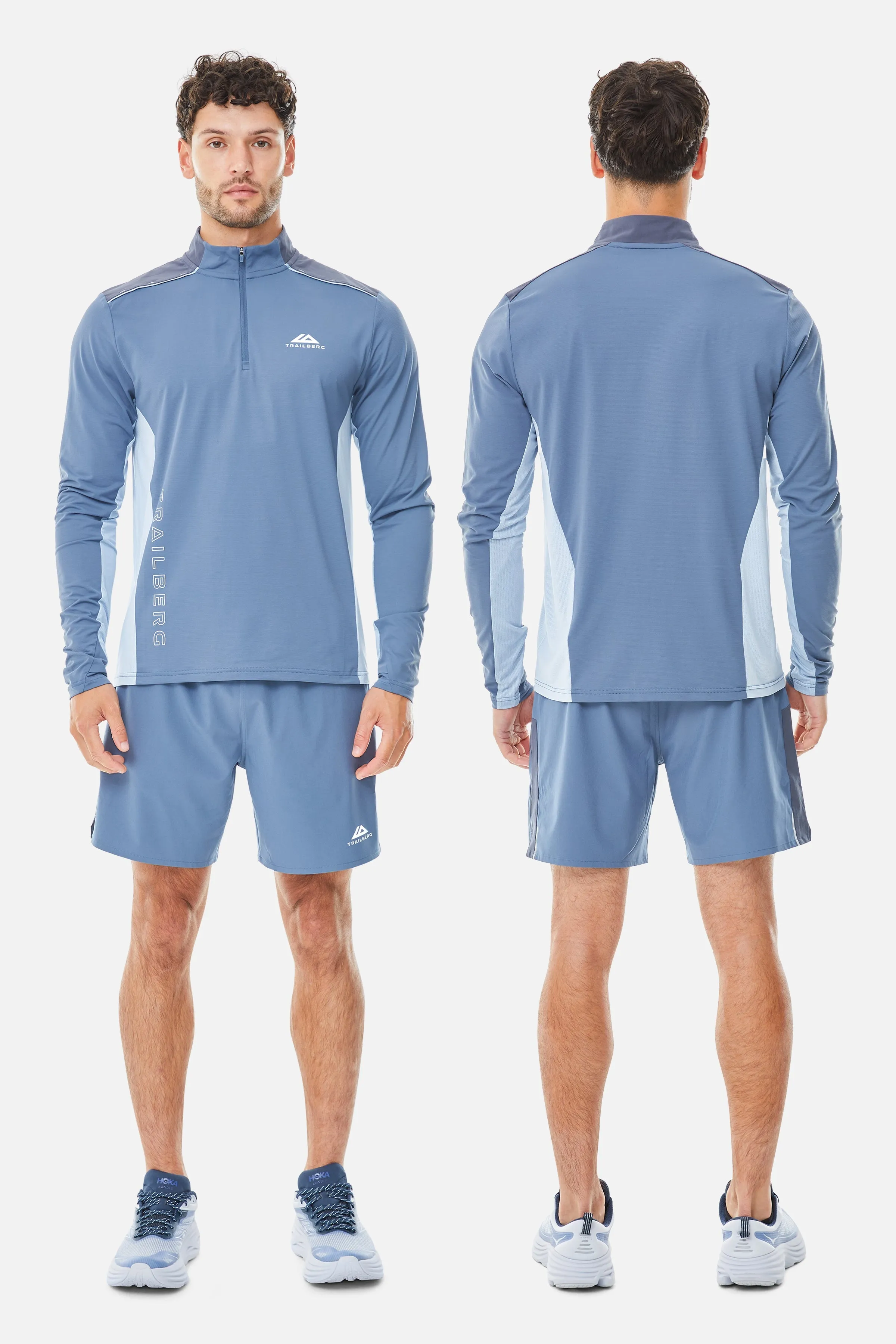 AW25 Triathlon Quarter Zip Twinset - Breeze/Eclipse Blue sold by Trailberg
