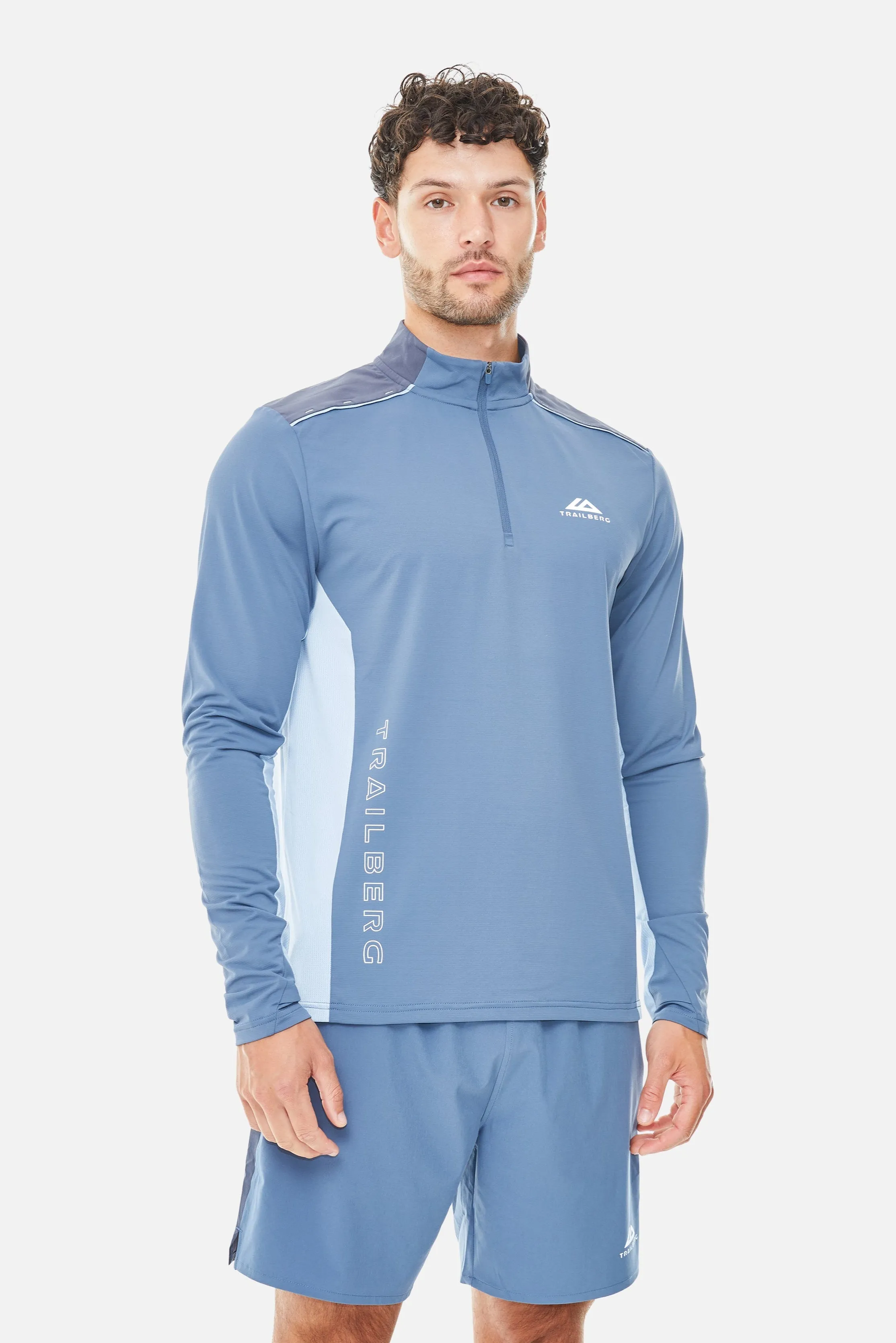 AW25 Triathlon Quarter Zip Twinset - Breeze/Eclipse Blue sold by Trailberg product image thumbnail 2