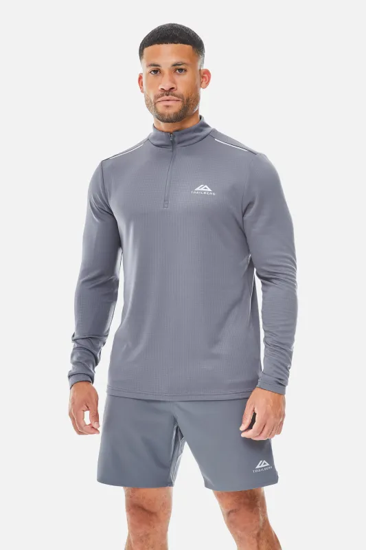 Focus 1/4 Zip - Storm Grey sold by Trailberg