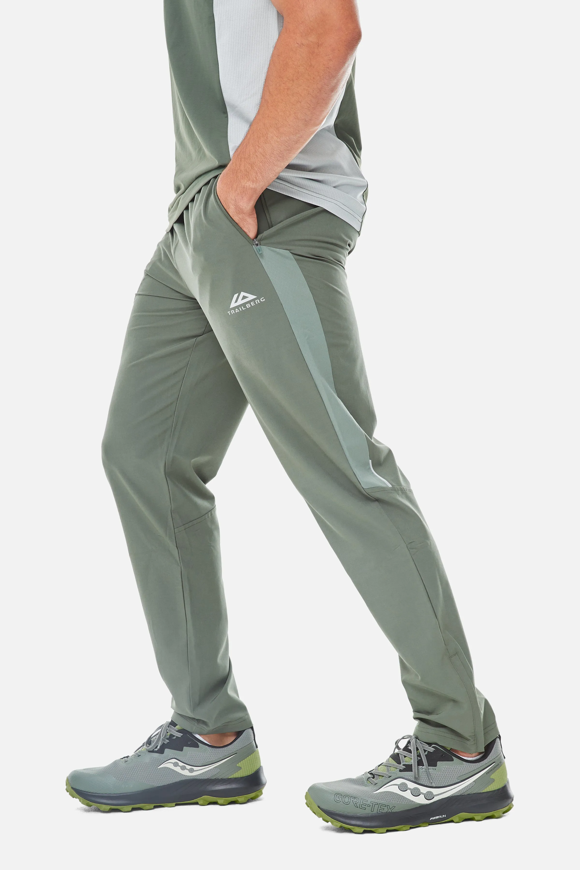 AW25 Triathlon Pant - Dark Fern/Pine Dust sold by Trailberg product image thumbnail 2