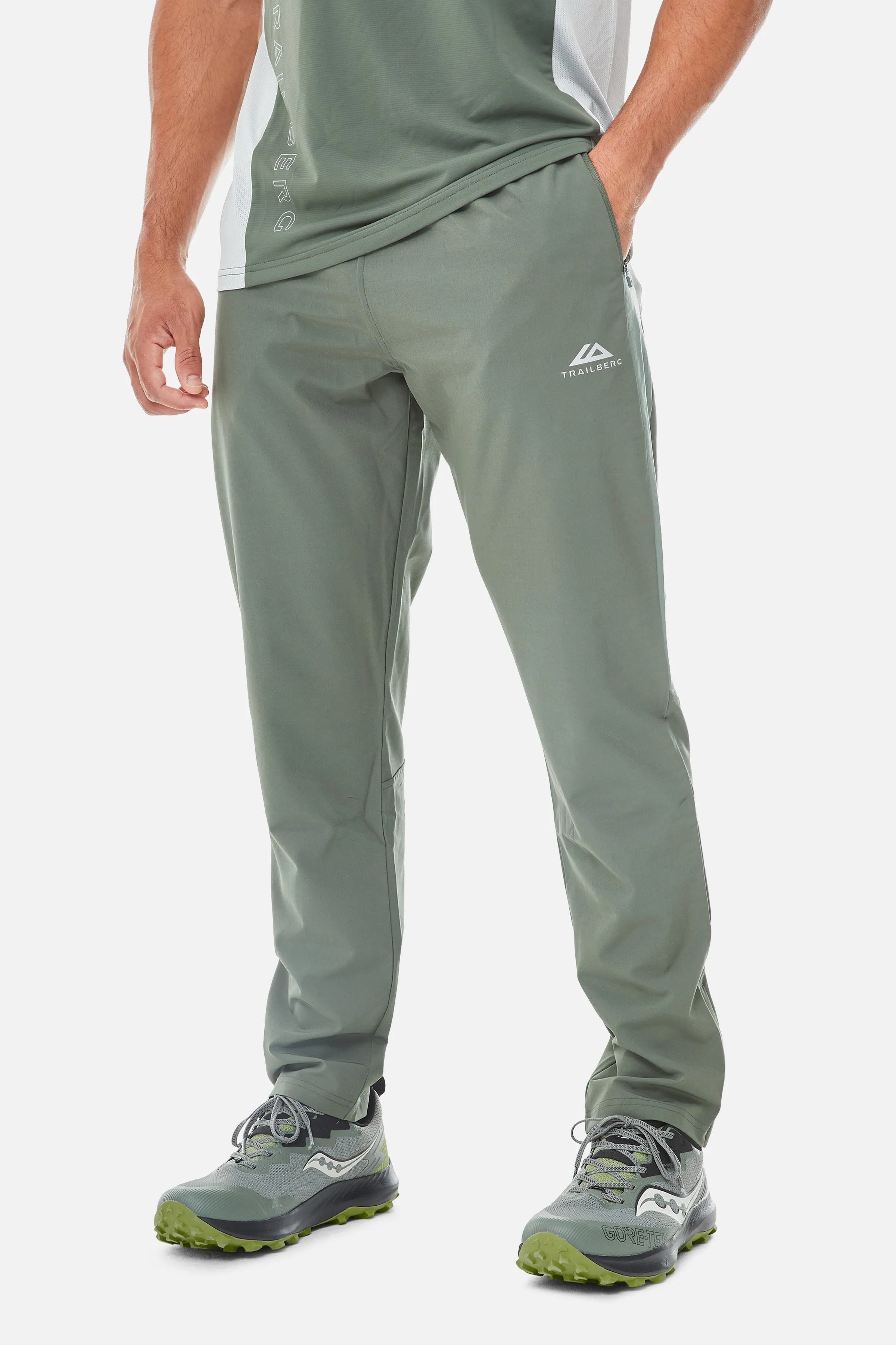 AW25 Triathlon Pant - Dark Fern/Pine Dust sold by Trailberg