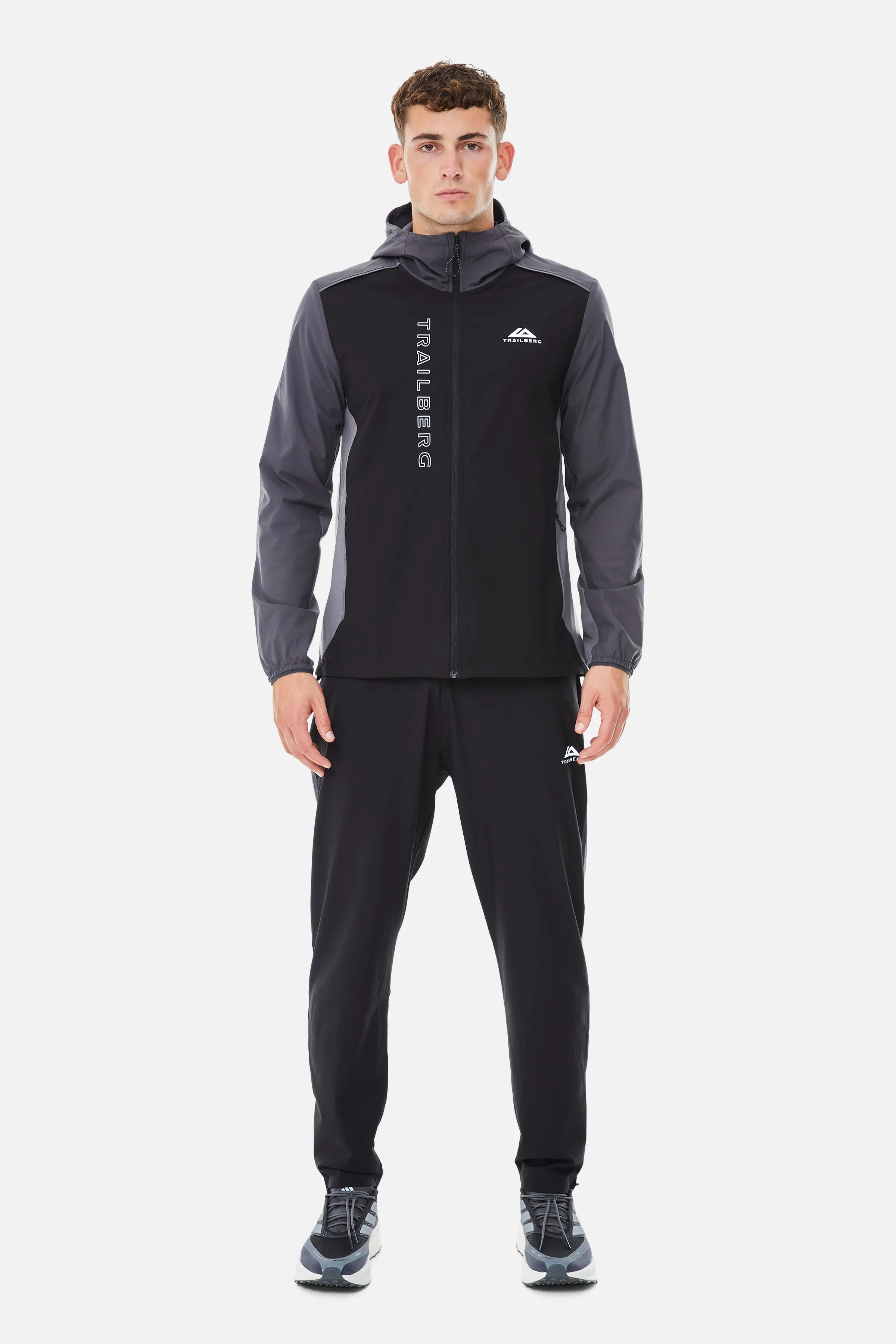 AW25 Triathlon Tracksuit - Black/Volcano Grey/Urban Smoke sold by Trailberg