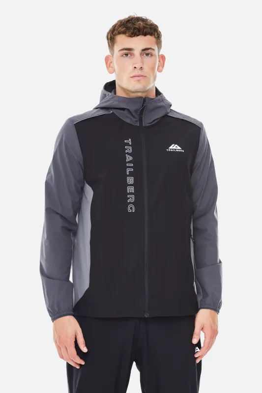 AW25 Triathlon Windbreaker - Black/Volcano Grey/Urban Smoke sold by Trailberg