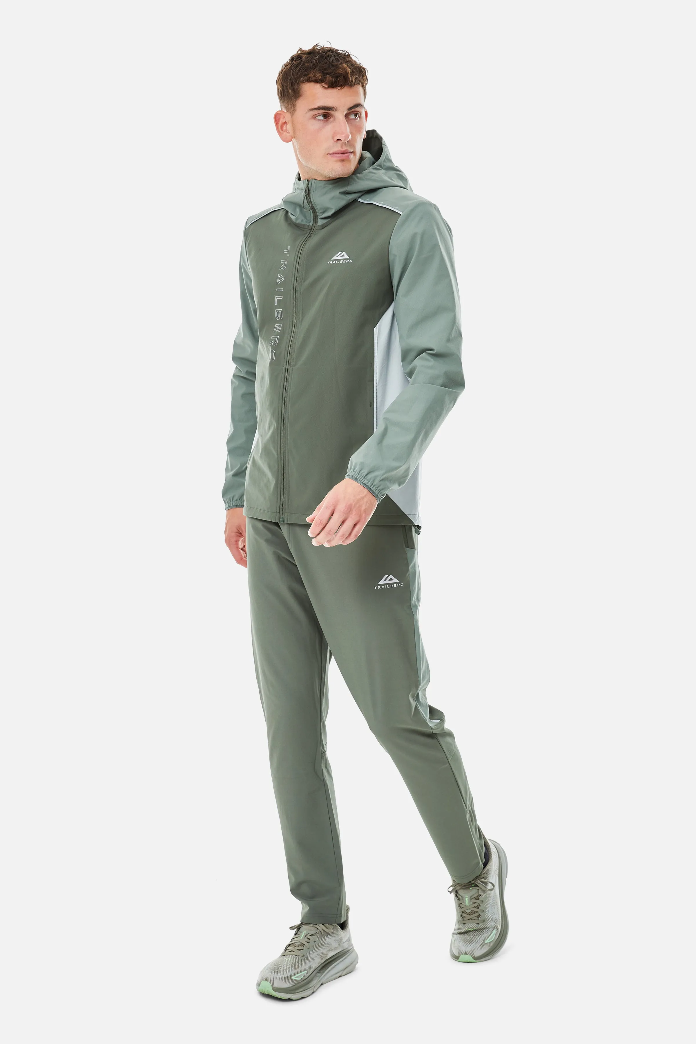 AW25 Triathlon Tracksuit - Pine Dust/Dark Fern sold by Trailberg product image thumbnail 2