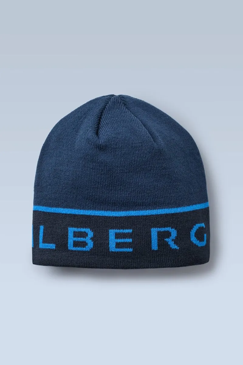 Flint Beanie Hat - Navy Blue/Deep Ocean/Lakeside Blue sold by Trailberg