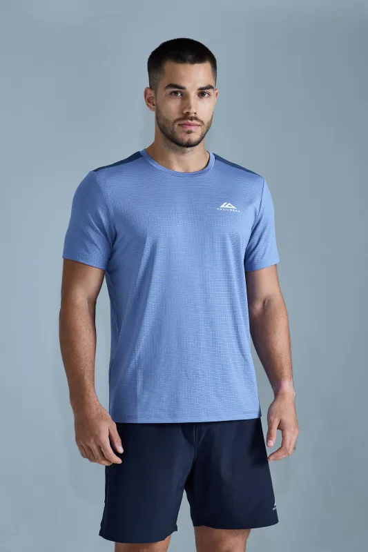 Rapid Dash 2.0 Tee - Aqua Eclipse/Amethyst Blue sold by Trailberg