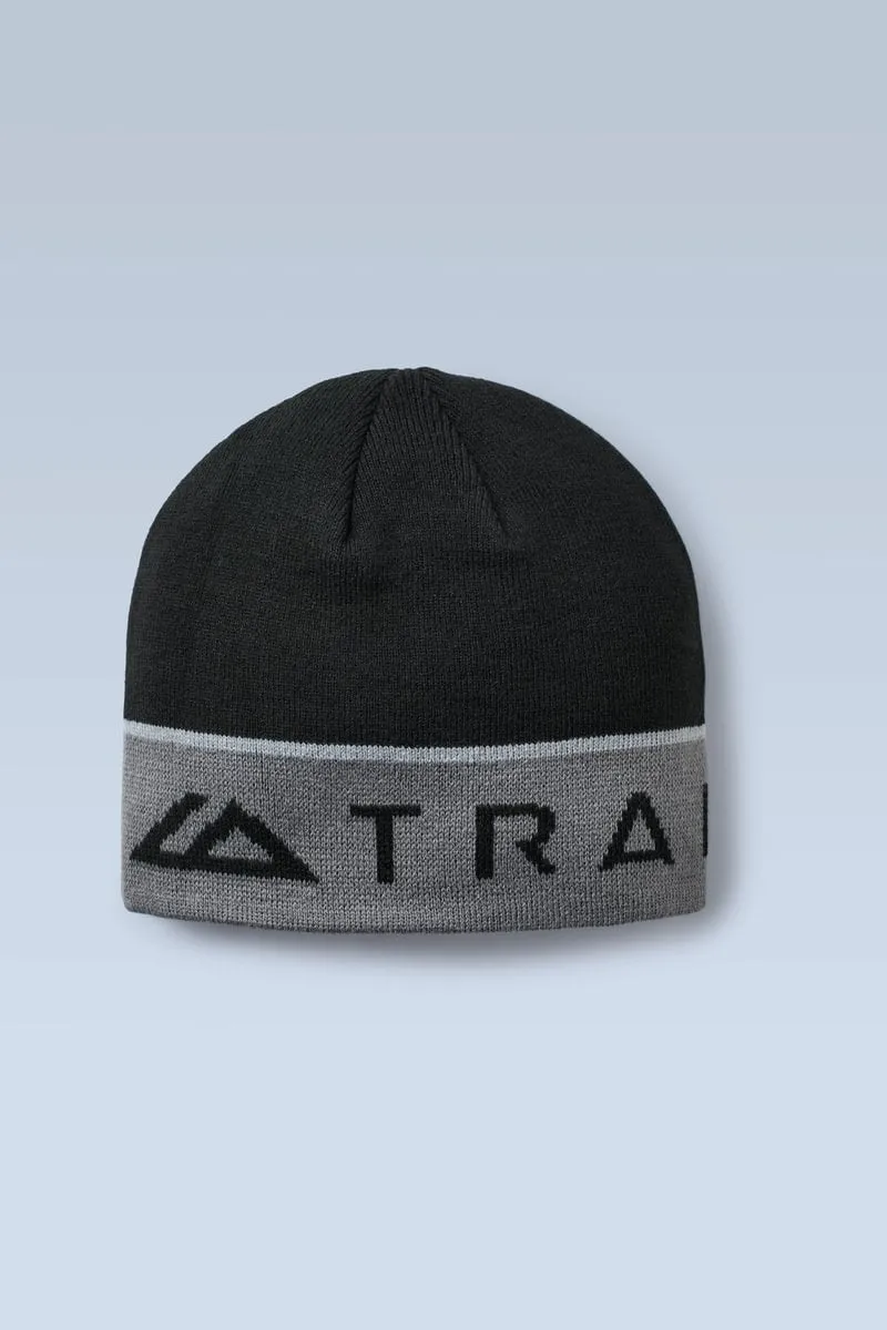 Flint Beanie Hat - Black/Volcano Grey/Moon Grey sold by Trailberg