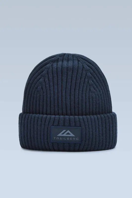Overland Beanie Hat - Deep Ocean/Breeze sold by Trailberg