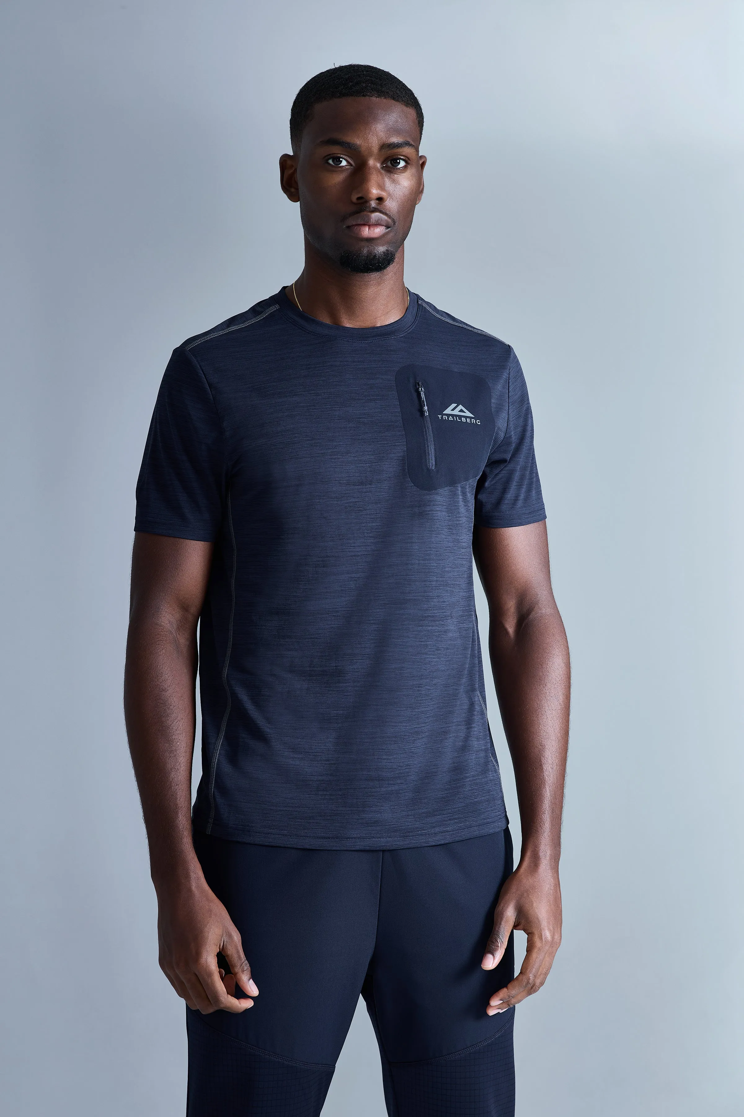 District Gridded Fleece Triset - Deep Ocean/Storm Grey sold by Trailberg product image thumbnail 3