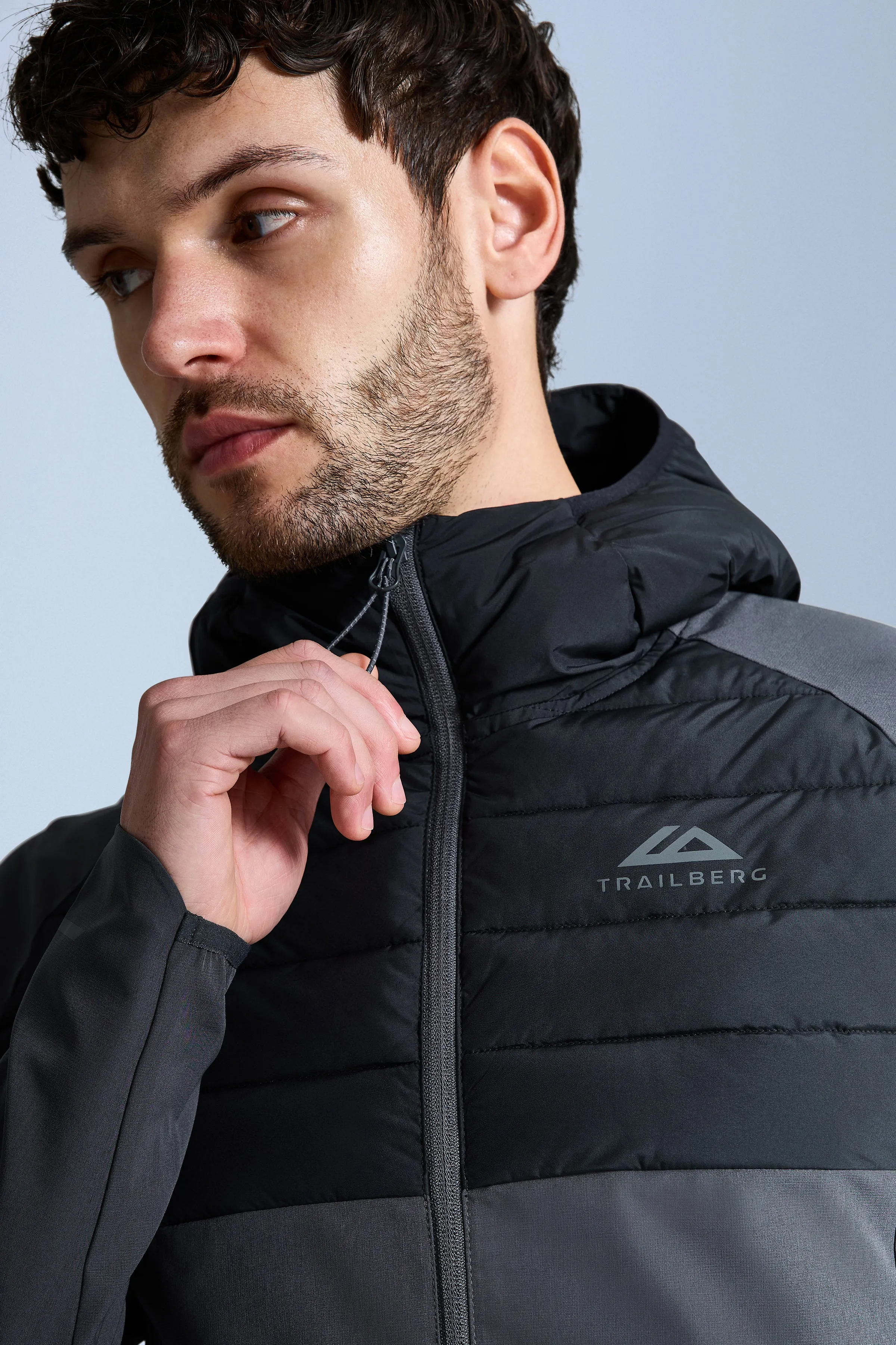 Rhine 2.0 Hybrid Jacket - Volcano Grey/Black sold by Trailberg product image thumbnail 3