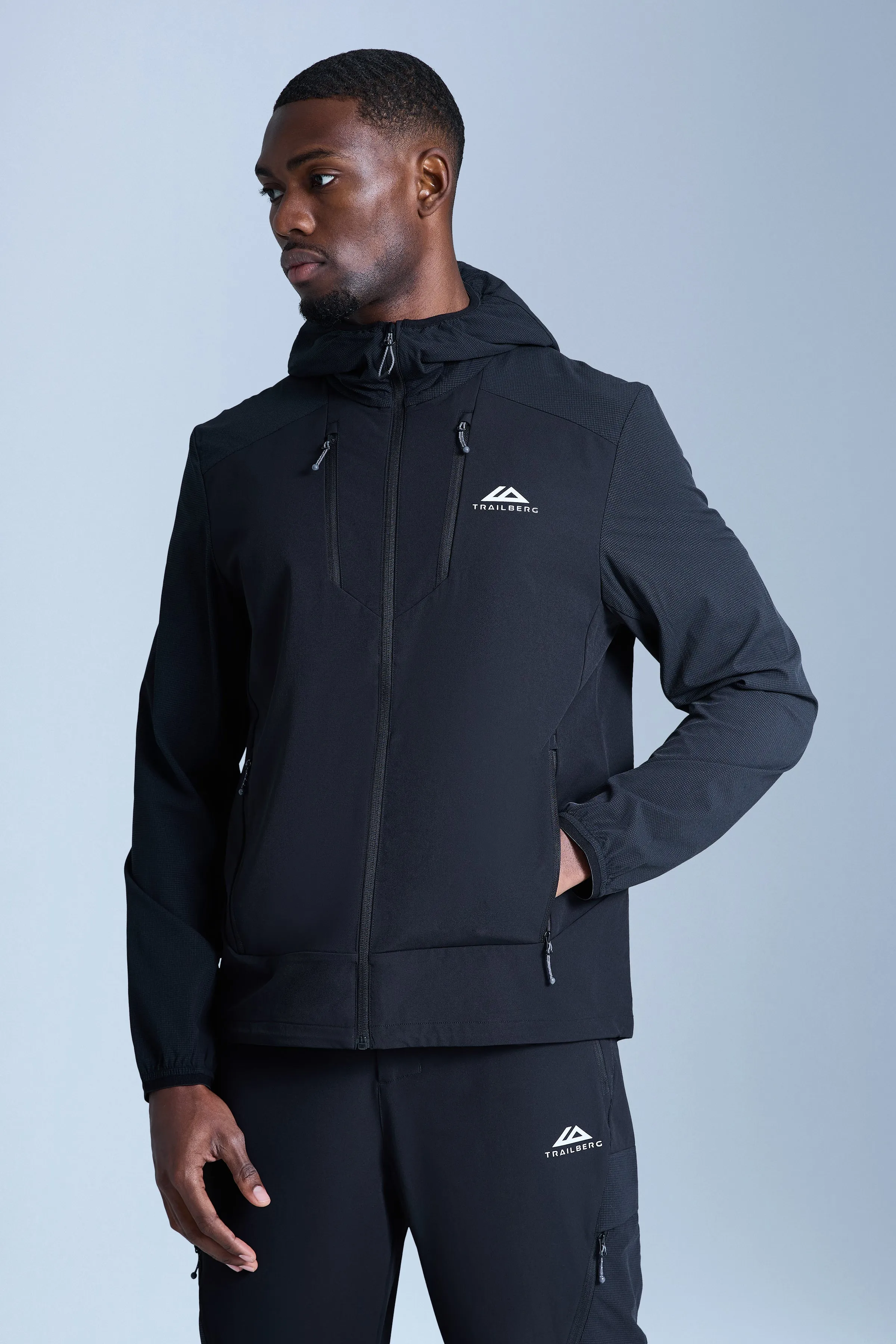 Faltenjura 2.0 Tracksuit - Black sold by Trailberg product image thumbnail 5