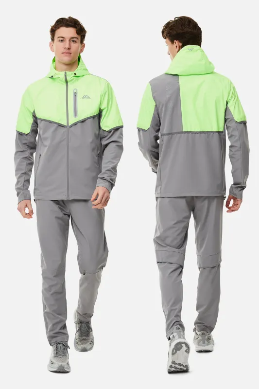 Vertigo 3.0 Tracksuit - Owl Grey/Neon Lime sold by Trailberg