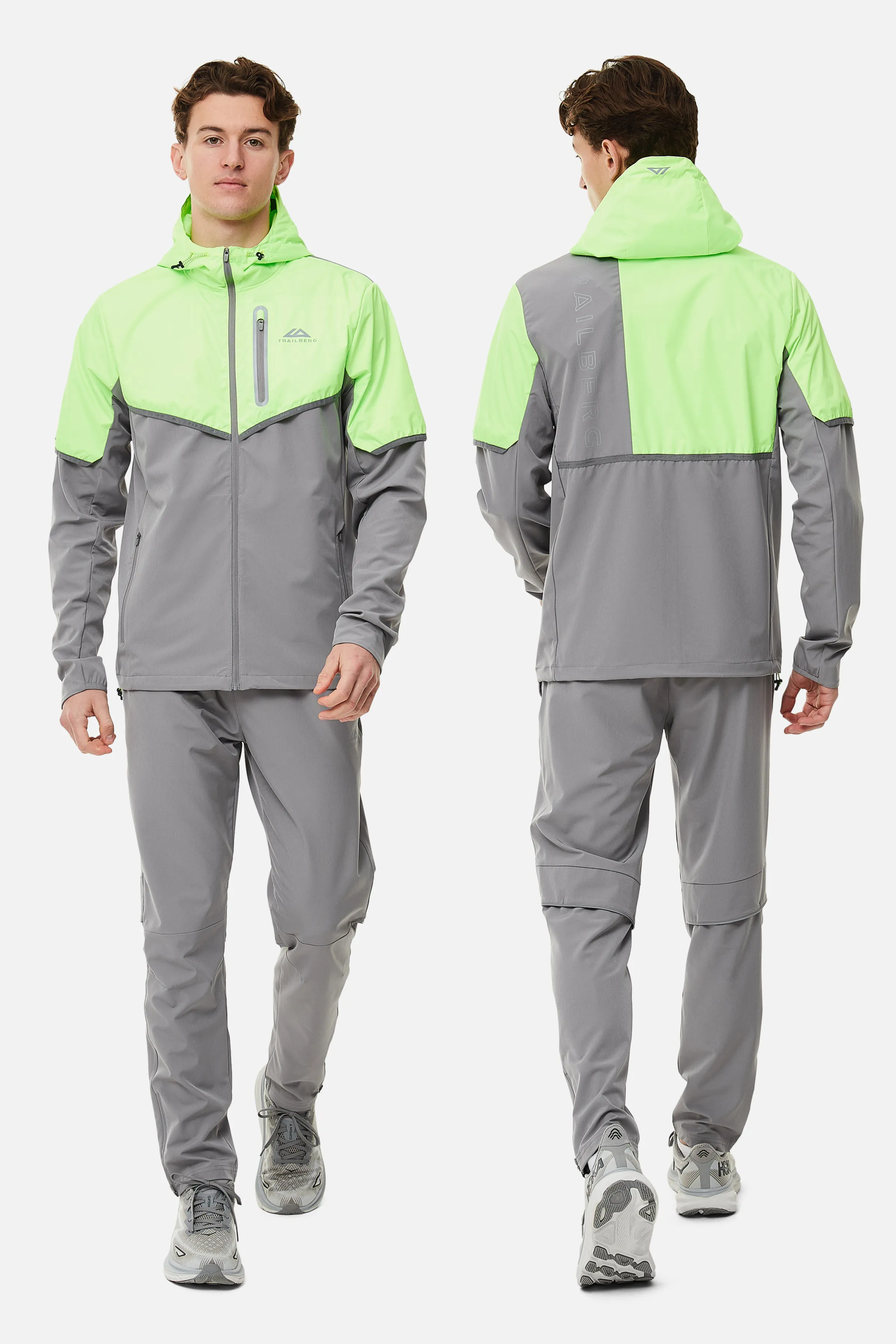Vertigo 3.0 Tracksuit - Owl Grey/Neon Lime sold by Trailberg