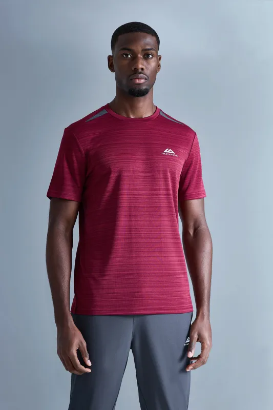 AW25 Cloud Tee - Crimson Velvet/Volcano Grey sold by Trailberg