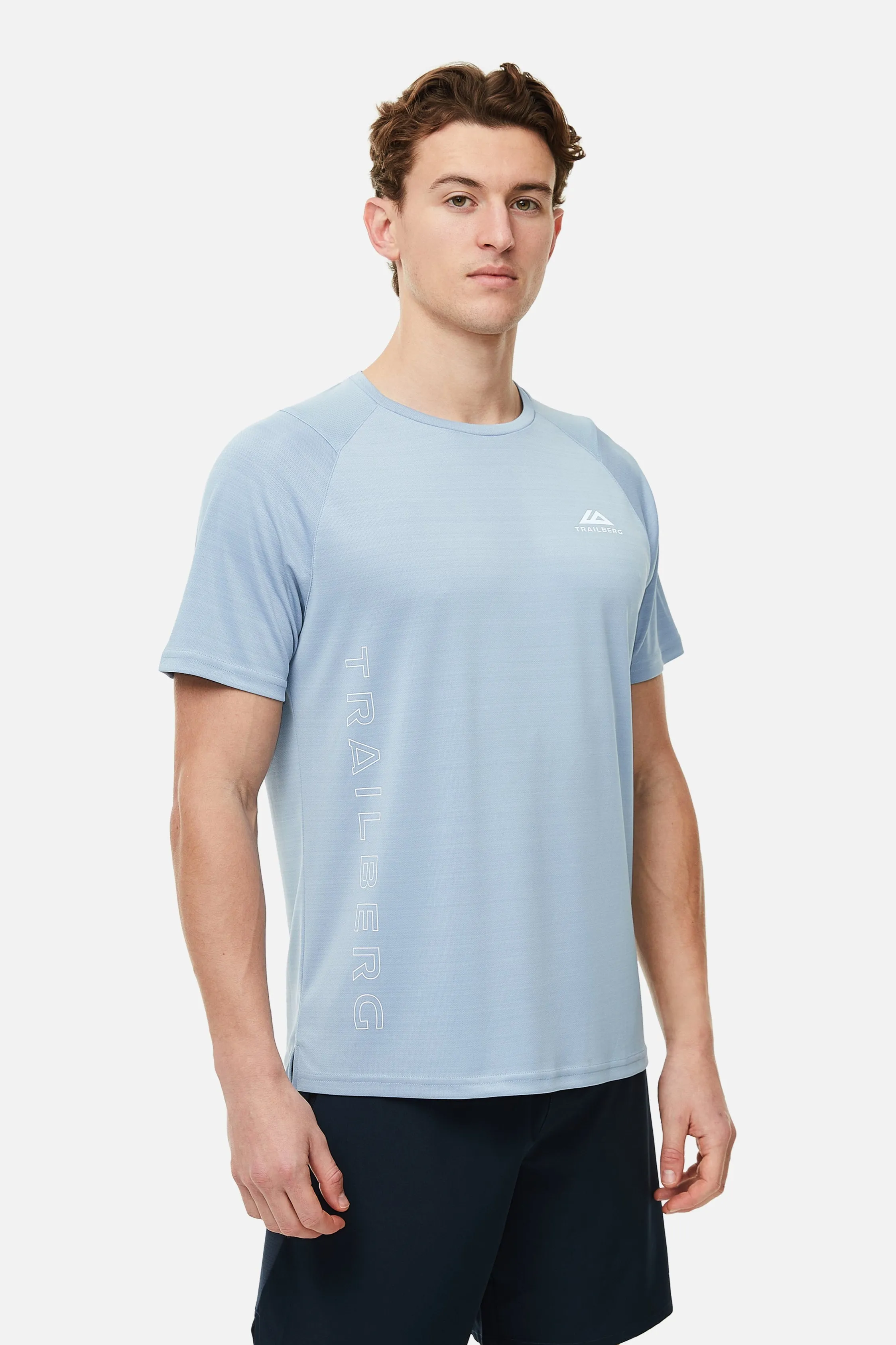 SS25 Triathlon Tee - Blue Frost sold by Trailberg